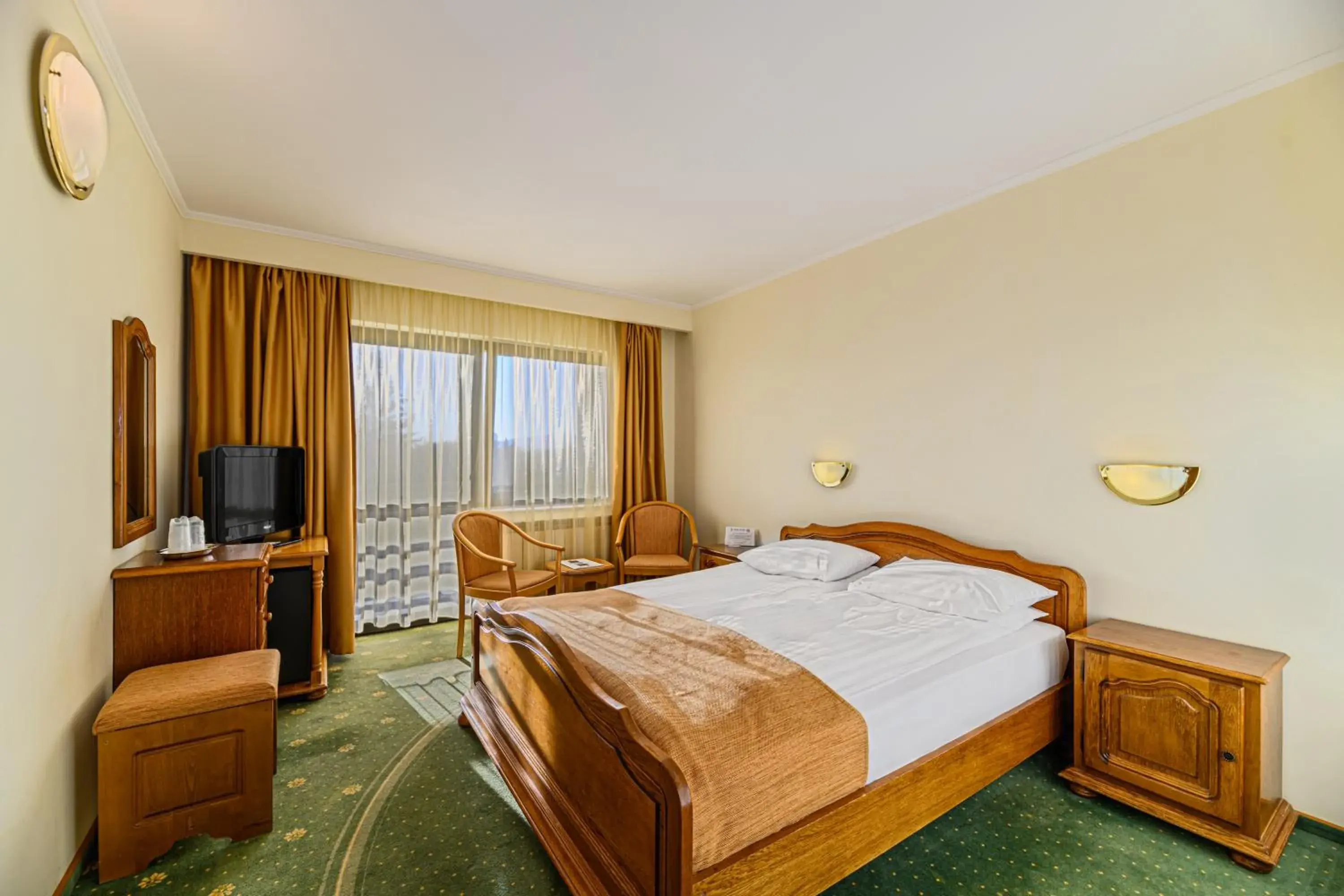 Standard Double Room with Balcony and Mountain View - single occupancy in Hotel Casa Viorel jacuzzi & saunas Standard Double Room with Balcony and Mountain View - single occupancy in Hotel Casa Viorel jacuzzi & saunas