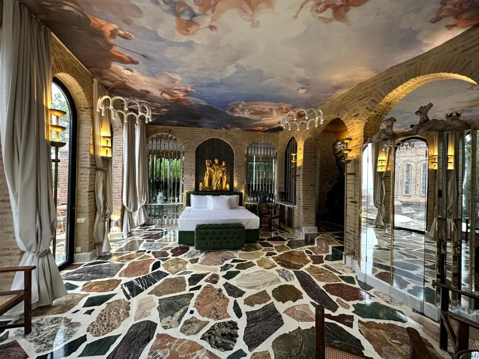 Bed in Castle in Old Town