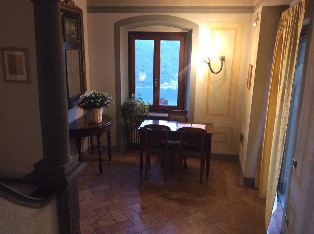 Lobby or reception in B&B La Forcella