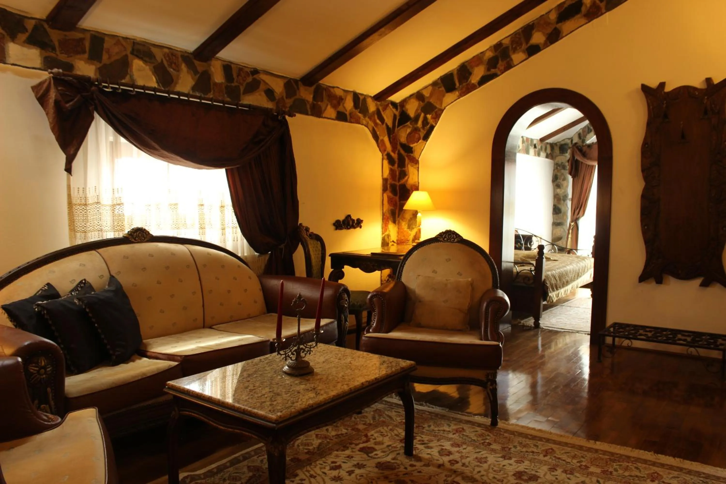 Bed in Hunter Prince Castle Hotel