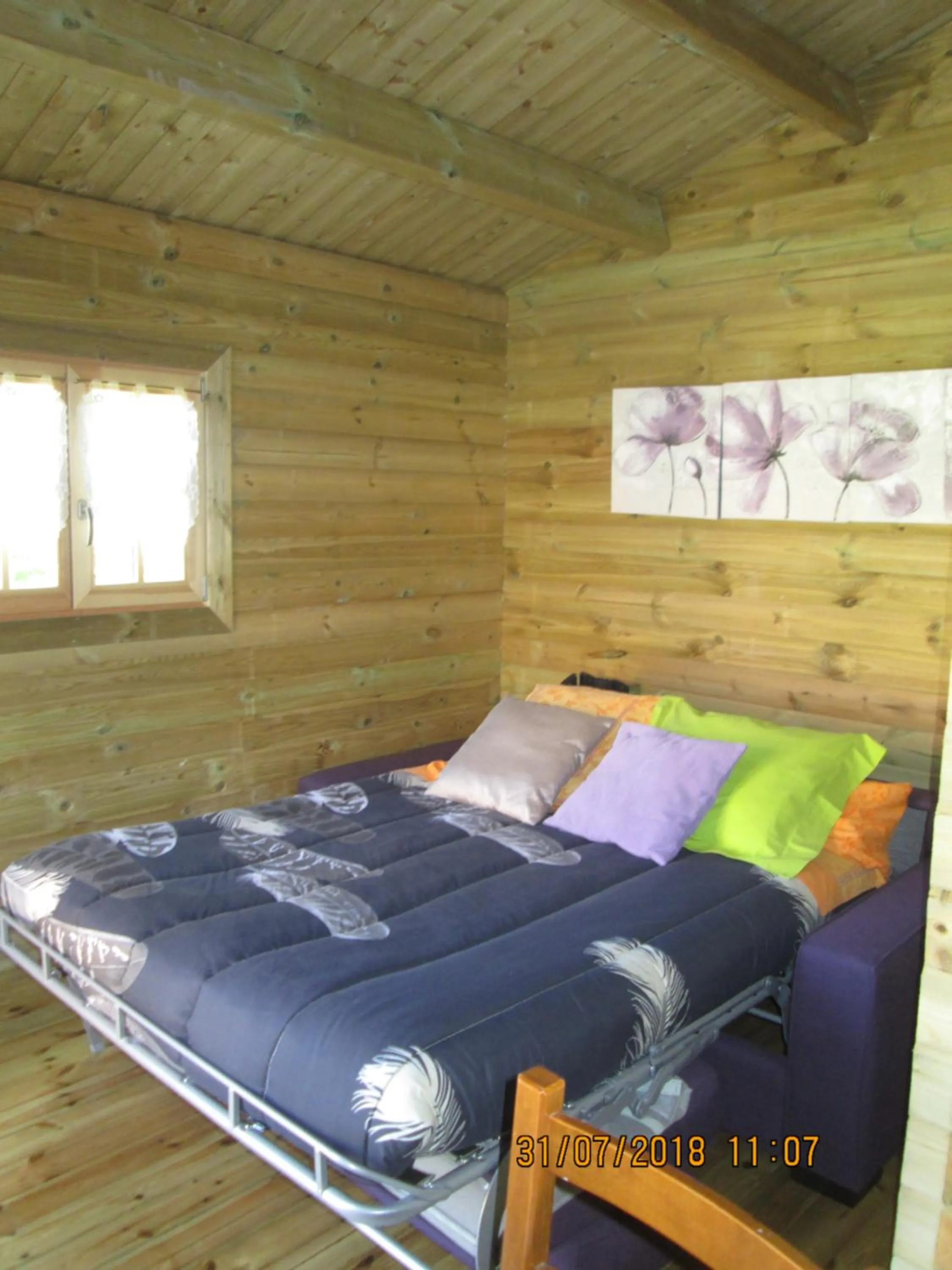 Bed in studios les Hortensias