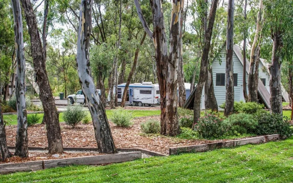 Facade/entrance in A-Line Holiday Park