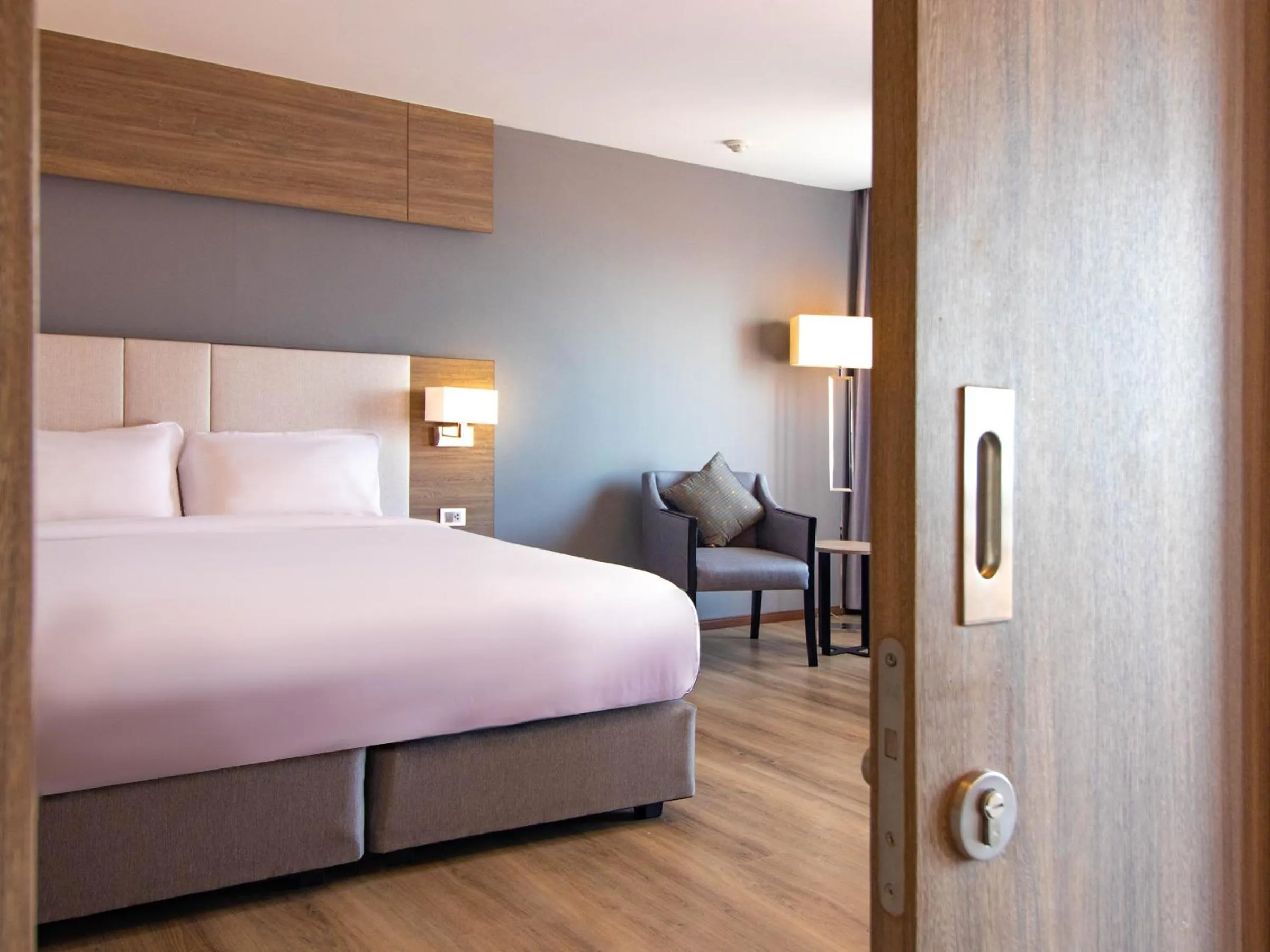 Bed in Fortune View Khong Hotel Nakhon Phanom