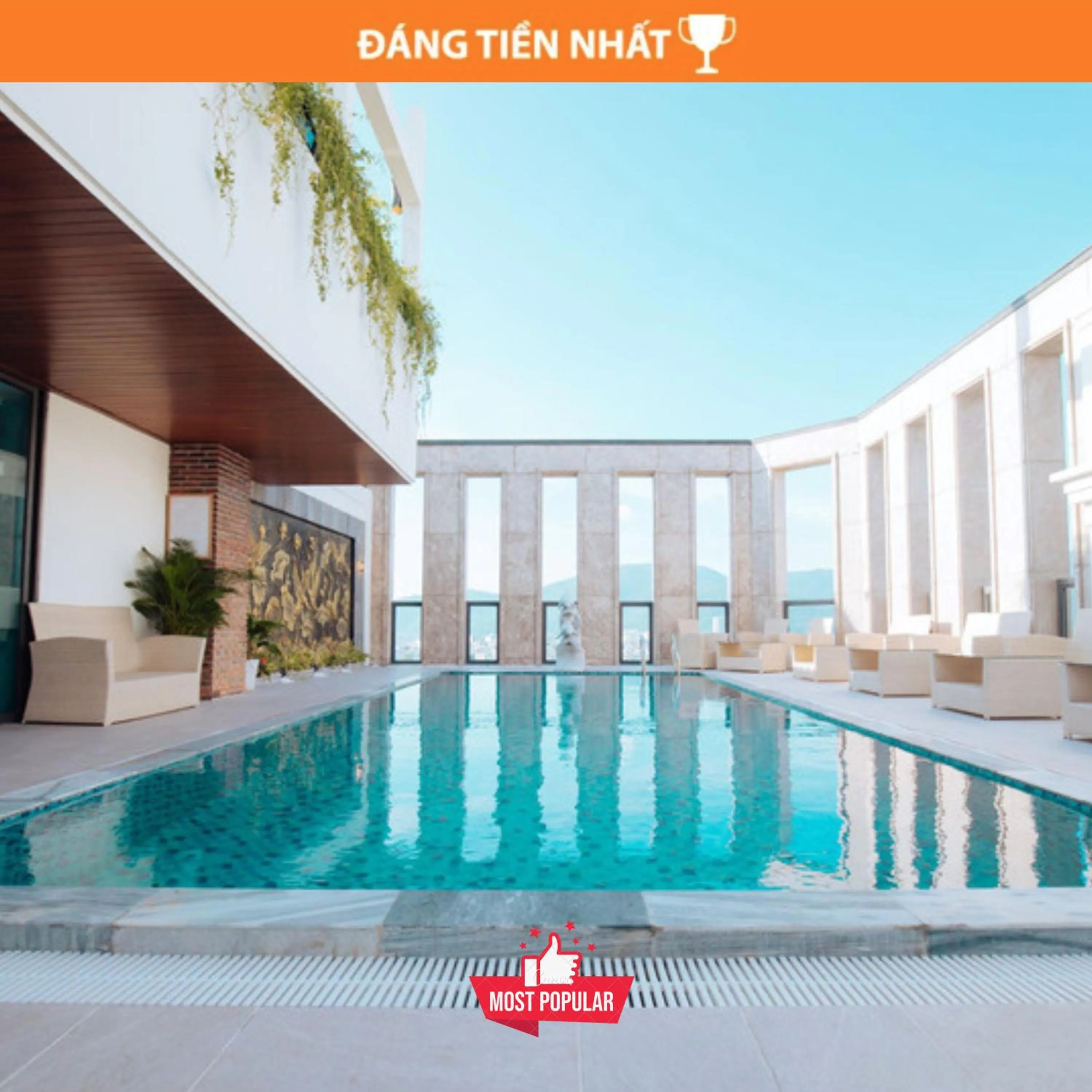 Pool view in Danaciti Hotel