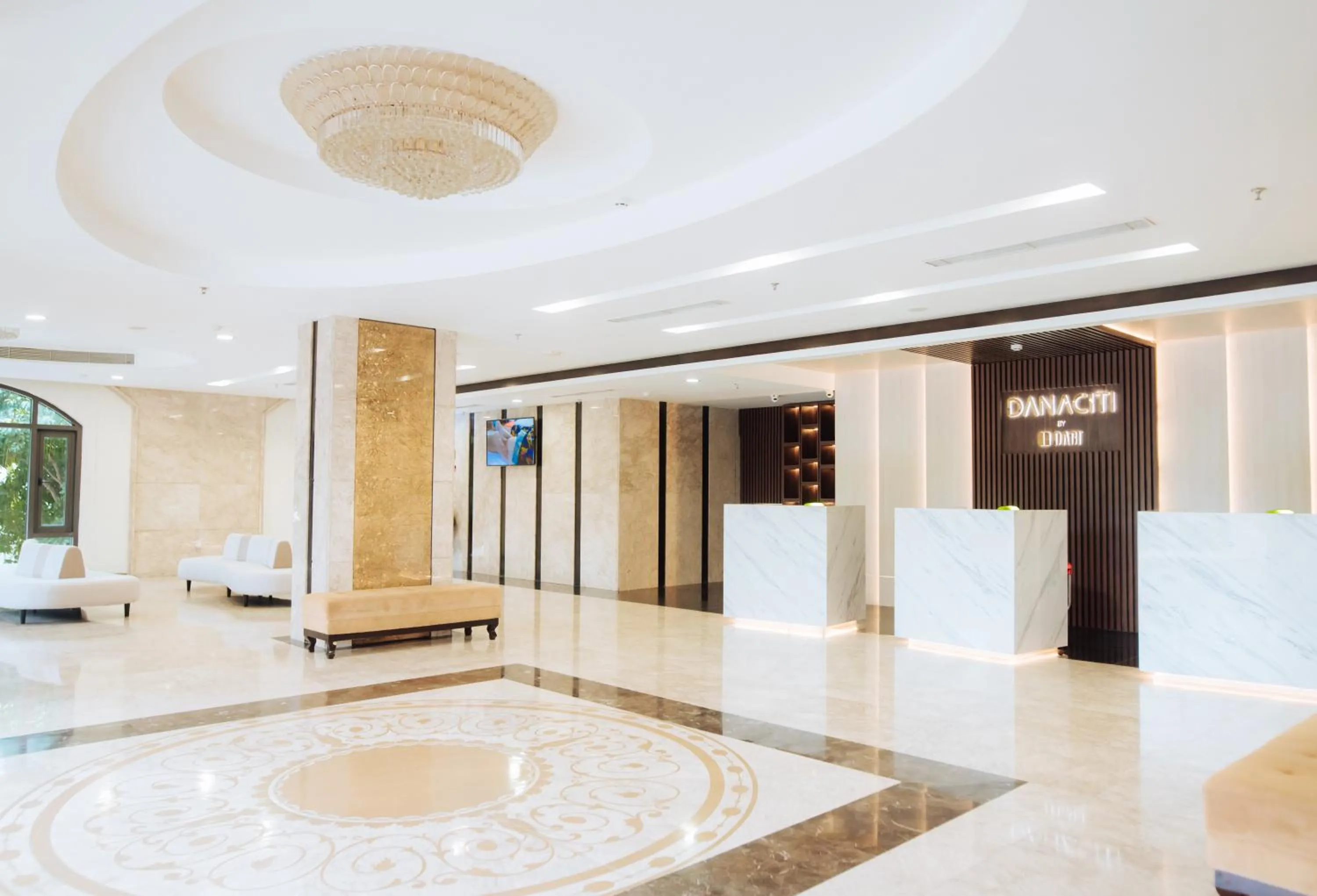 Seating area in Danaciti Hotel