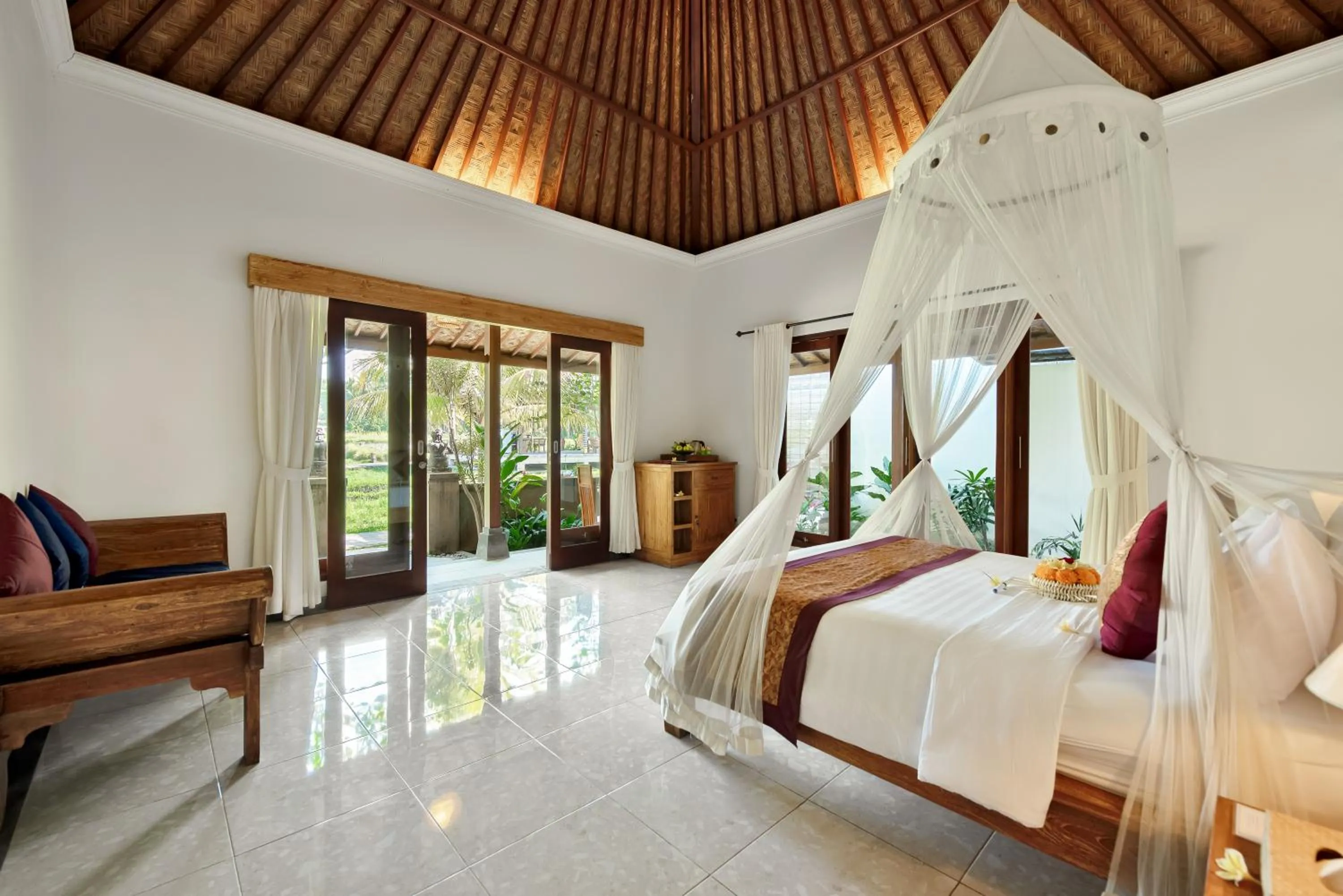 Bedroom in Santosha Villas & Spa