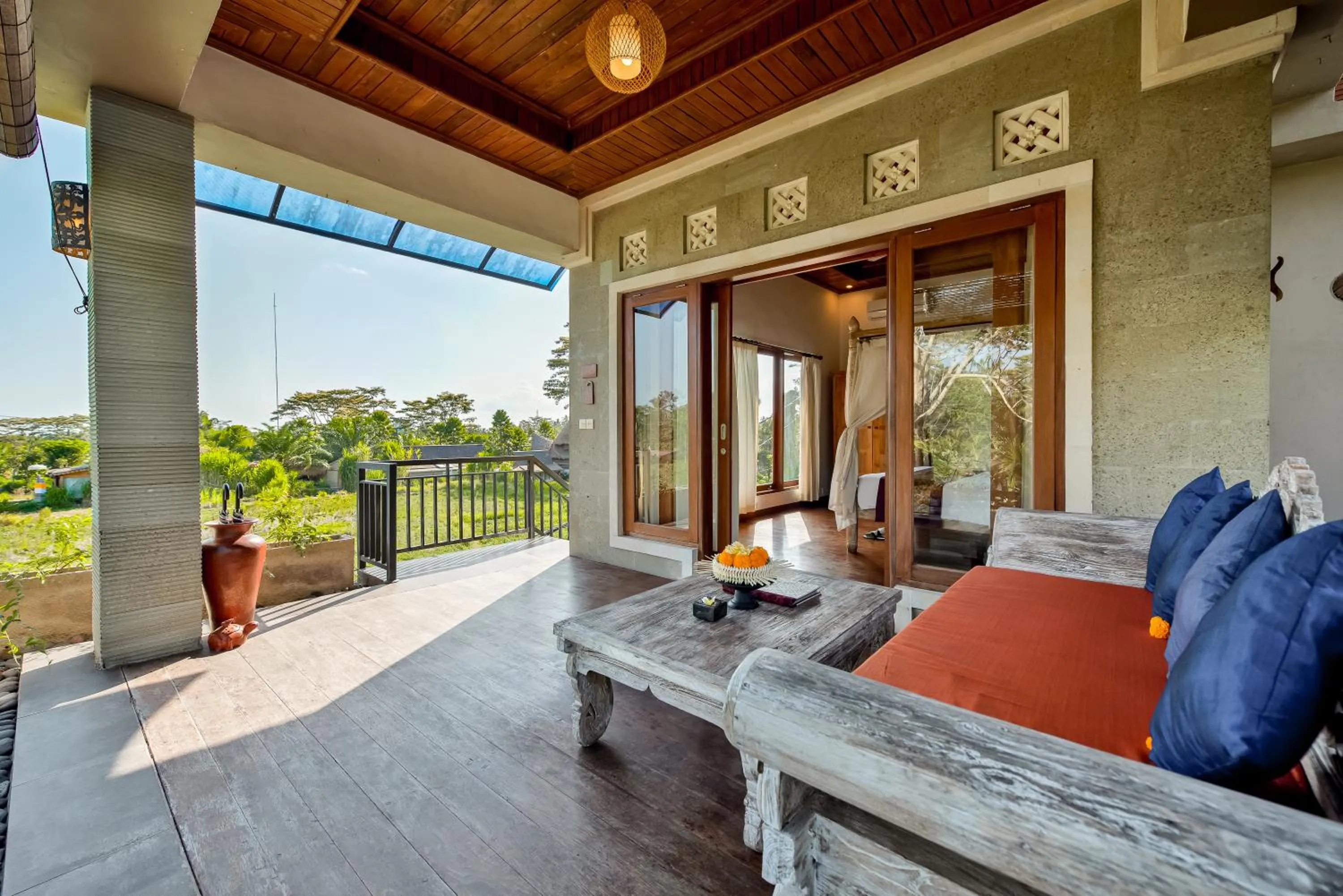 Balcony/Terrace in Santosha Villas & Spa