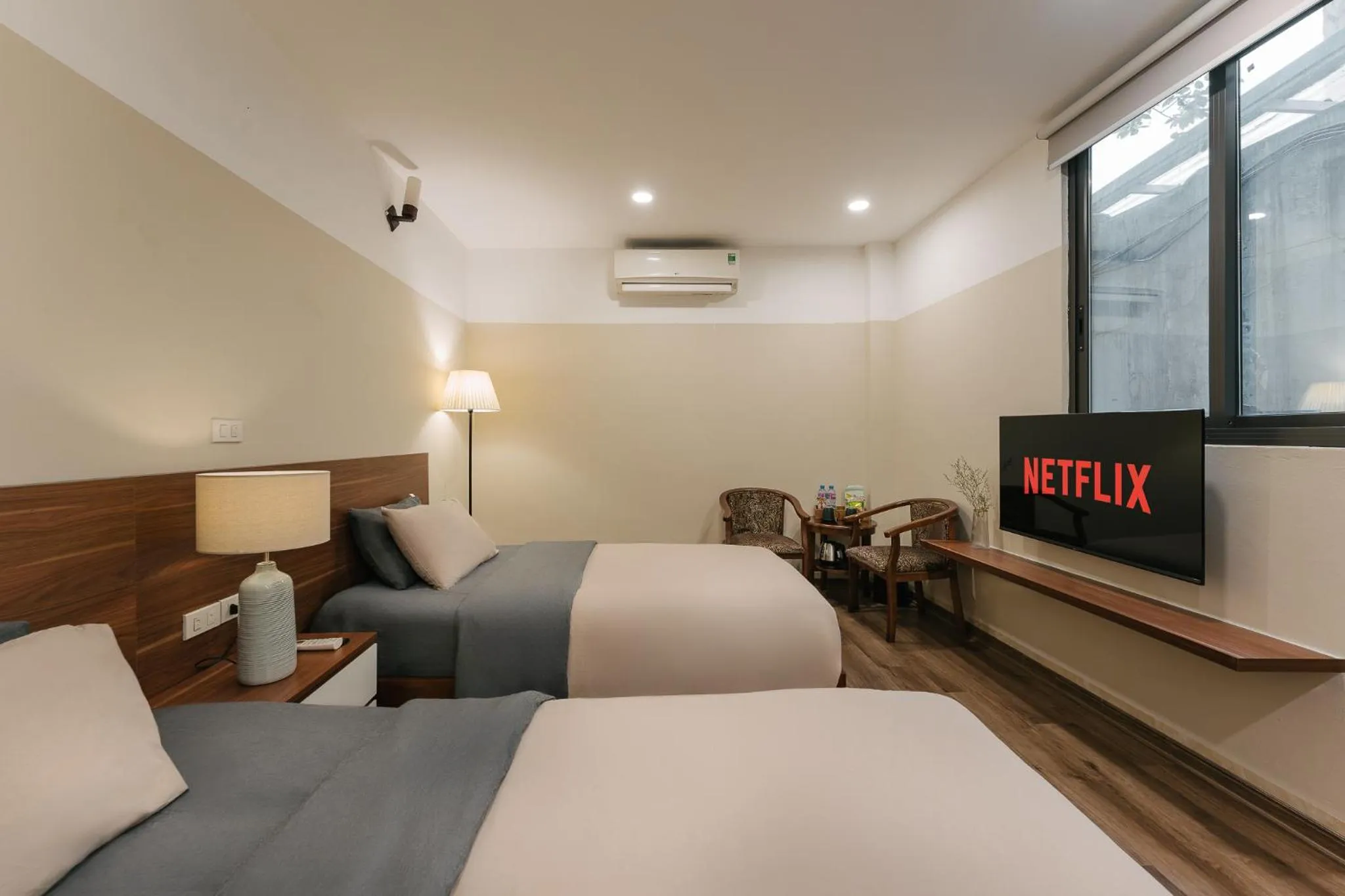 TV and multimedia, Bed in An Nguyen Boutique Hotel