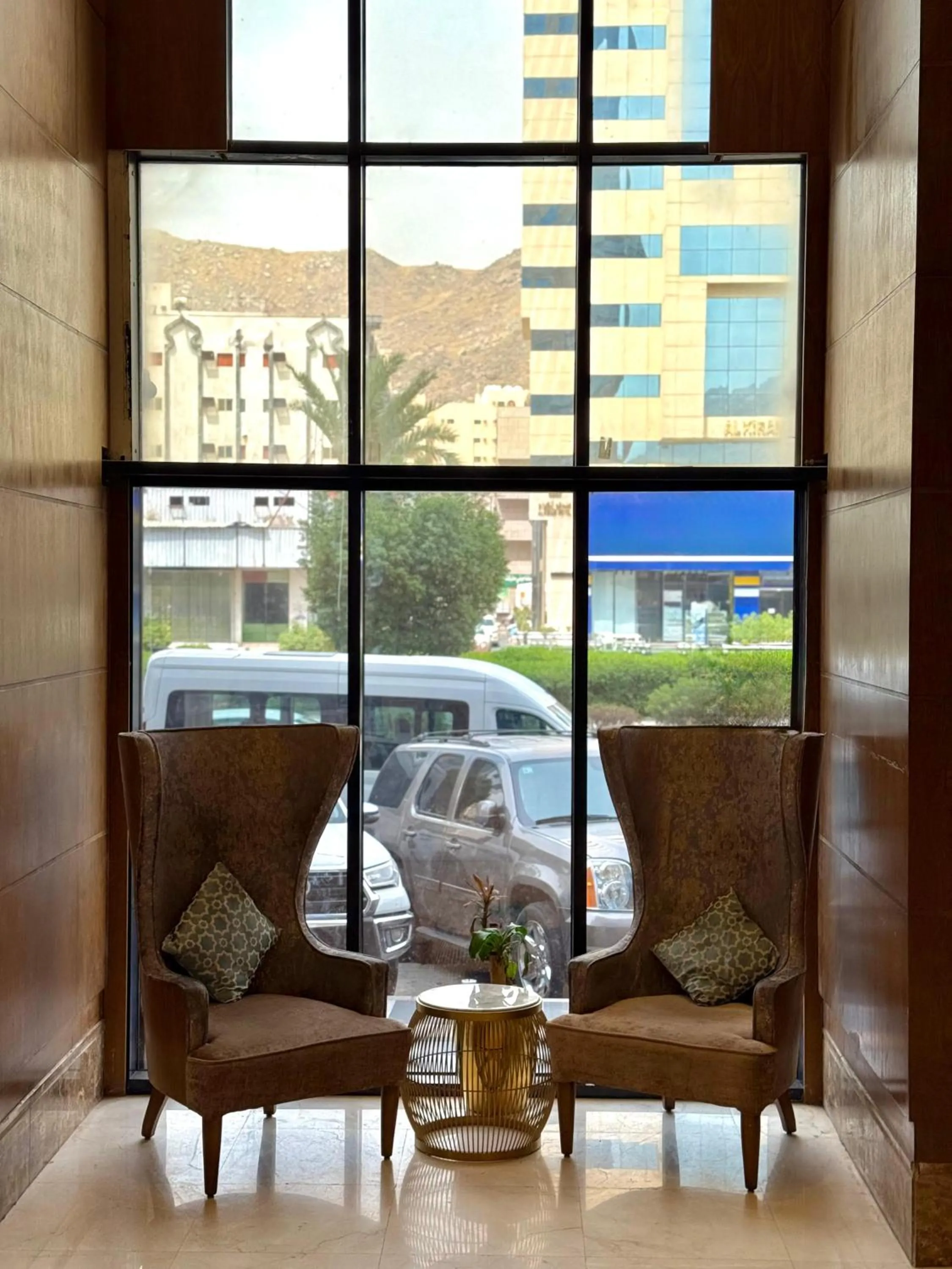 Seating area in Afraa Hotel
