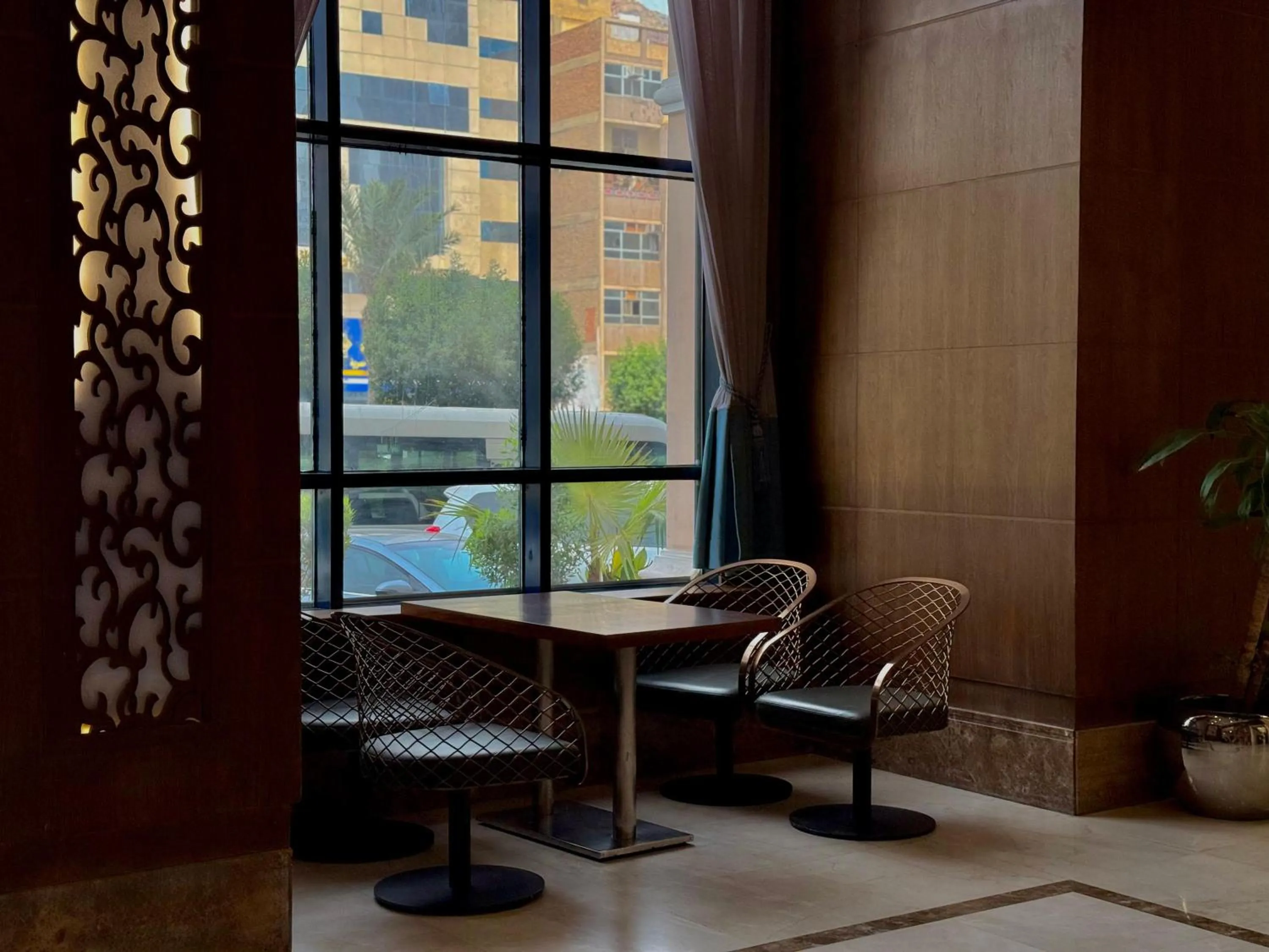 Seating area in Afraa Hotel