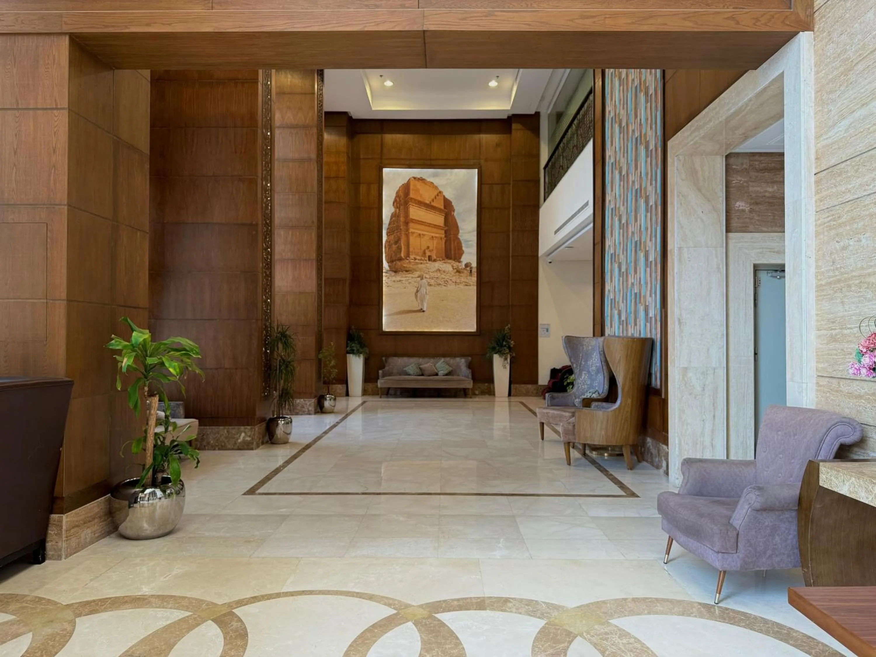 Seating area in Afraa Hotel