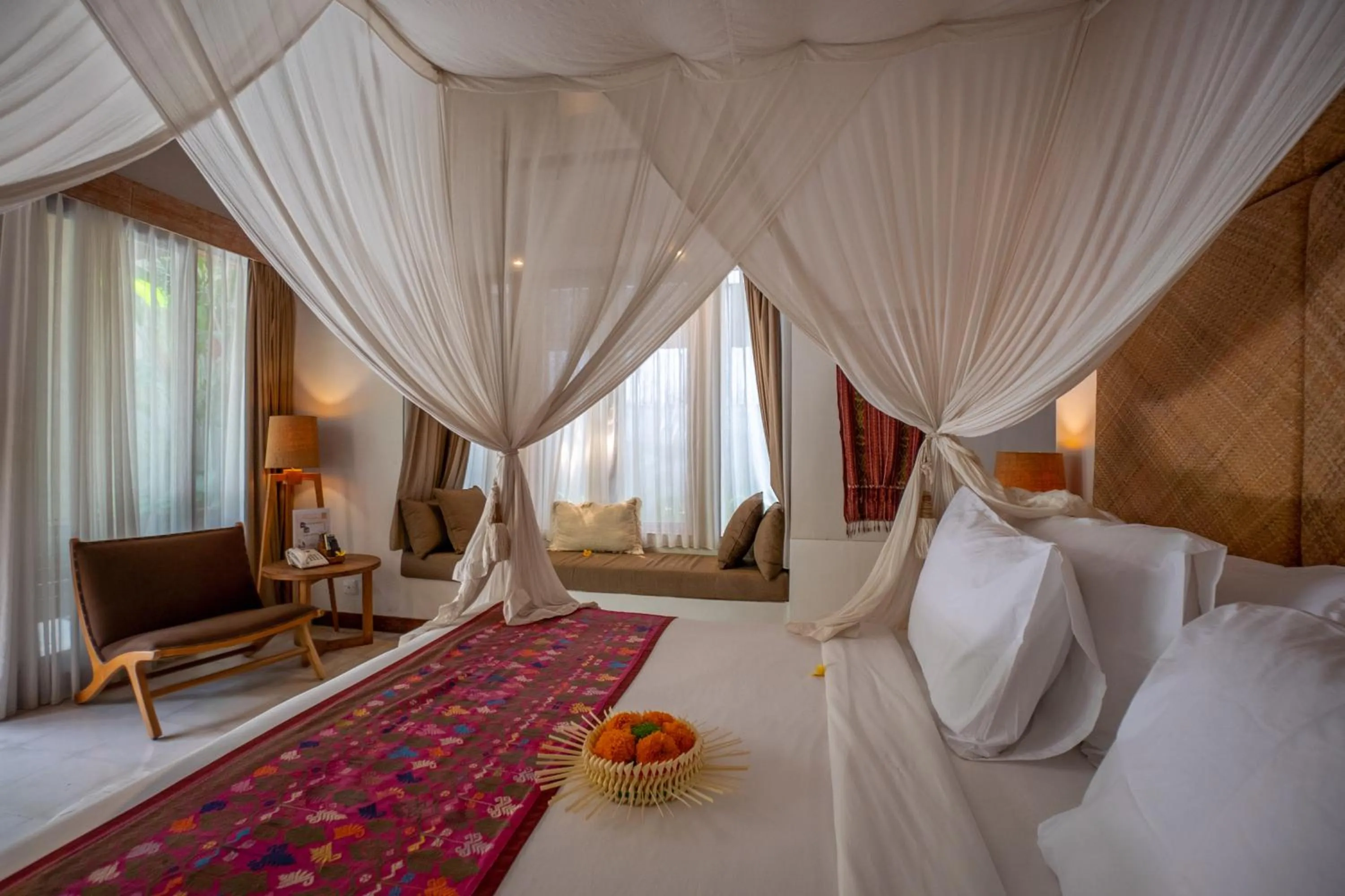 Bed in Purana Boutique Resort