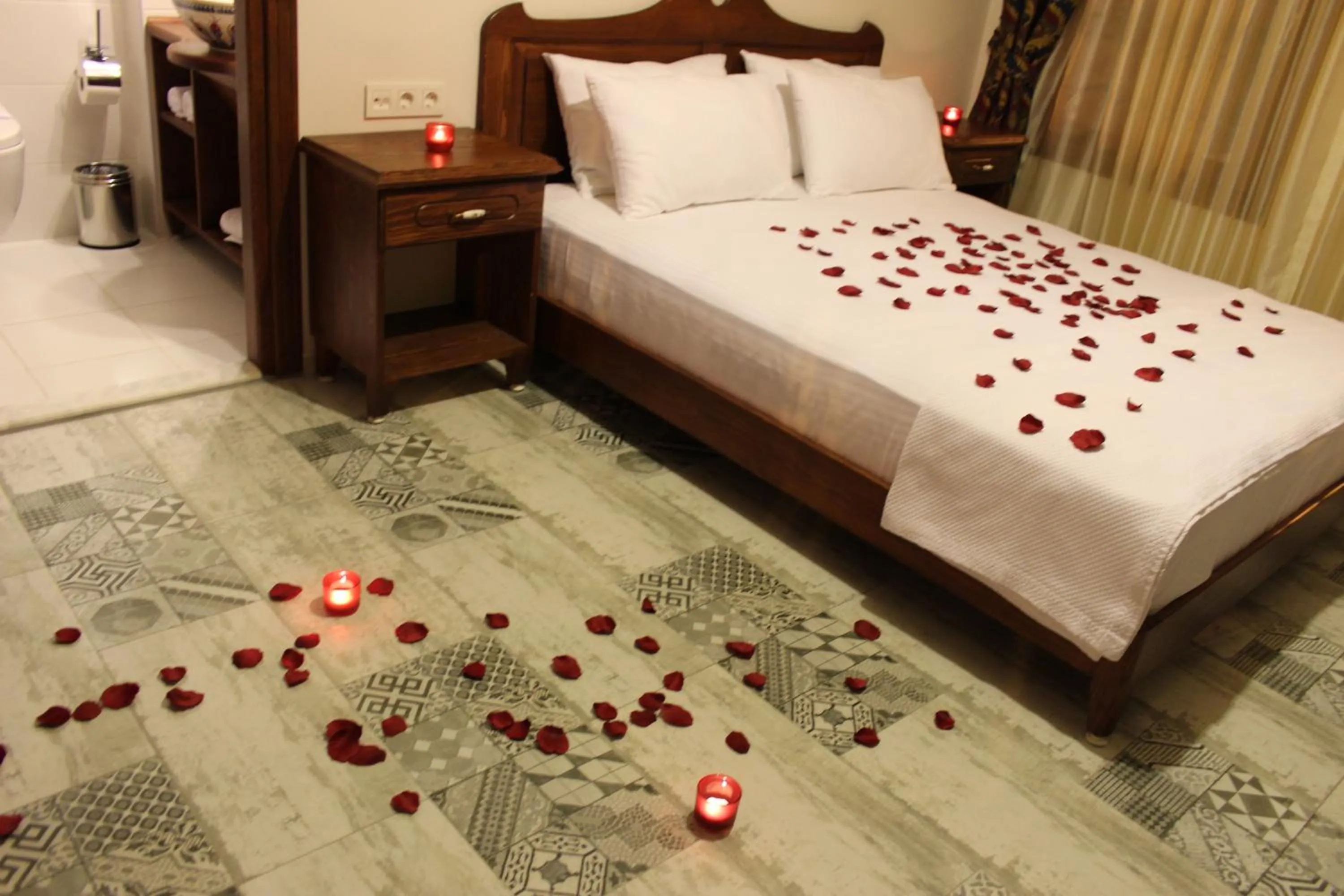 Decorative detail, Bed in Hotel Mary's House