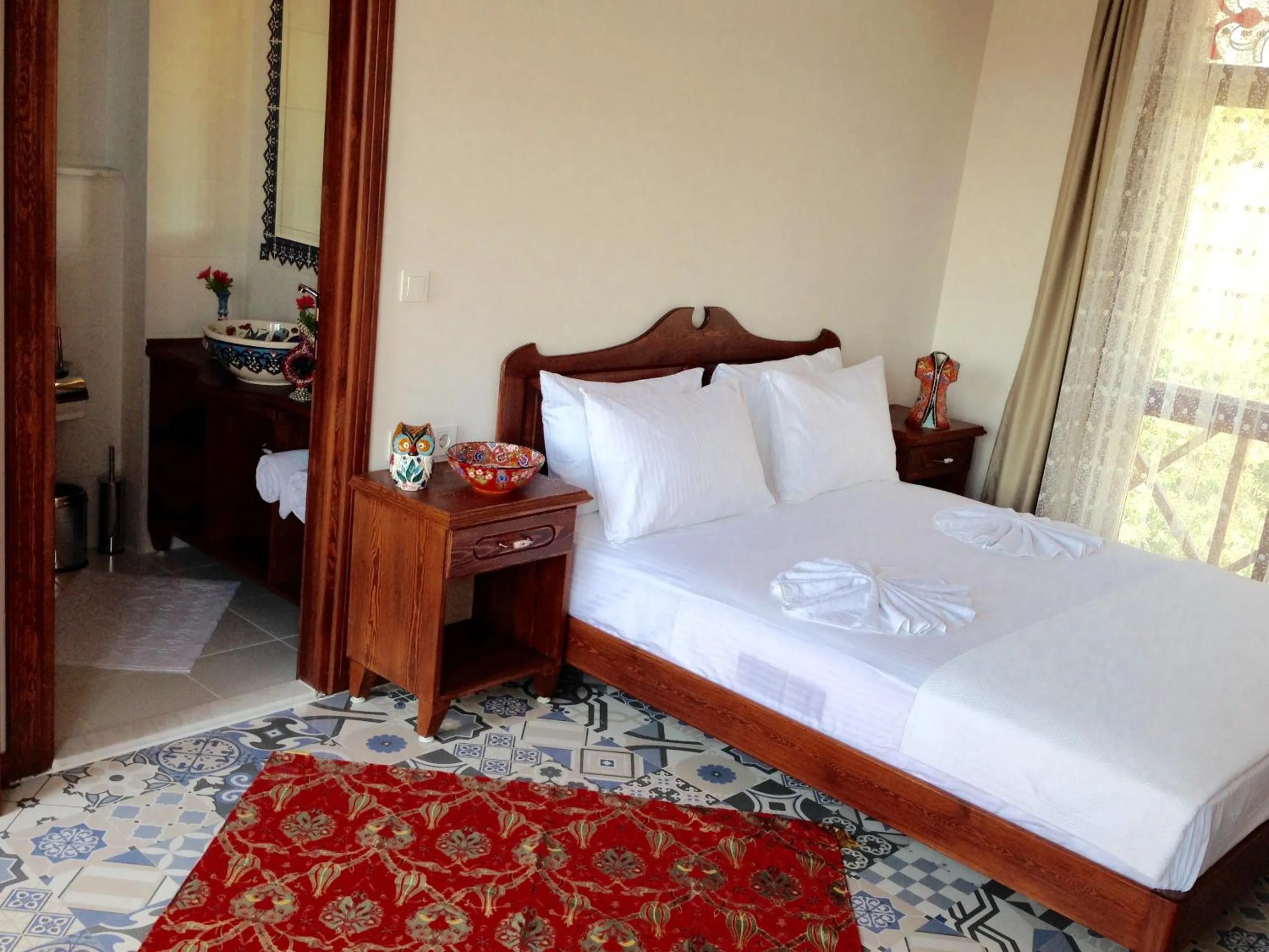 Decorative detail, Bed in Hotel Mary's House