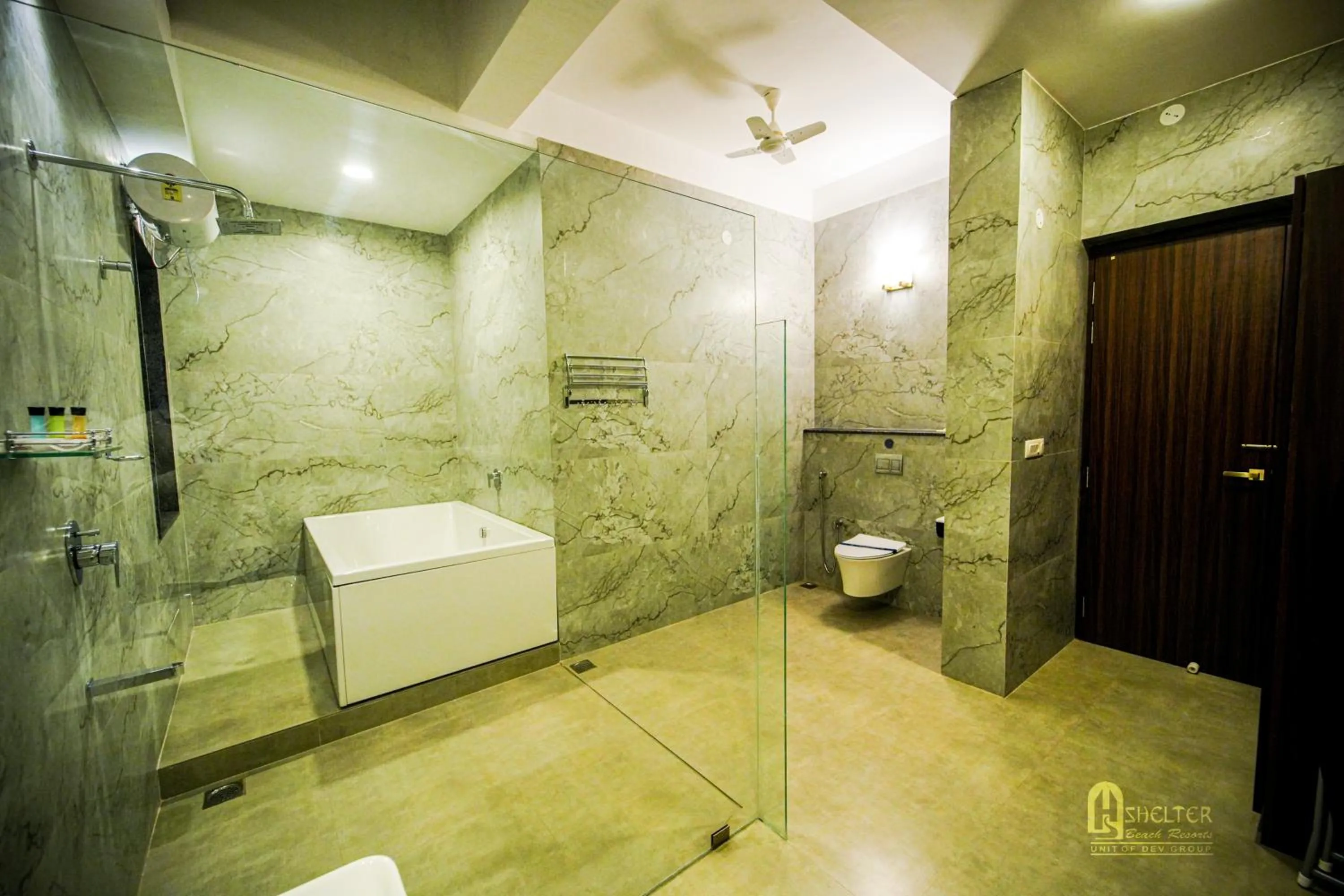 Shower in Shelter Beach Resort