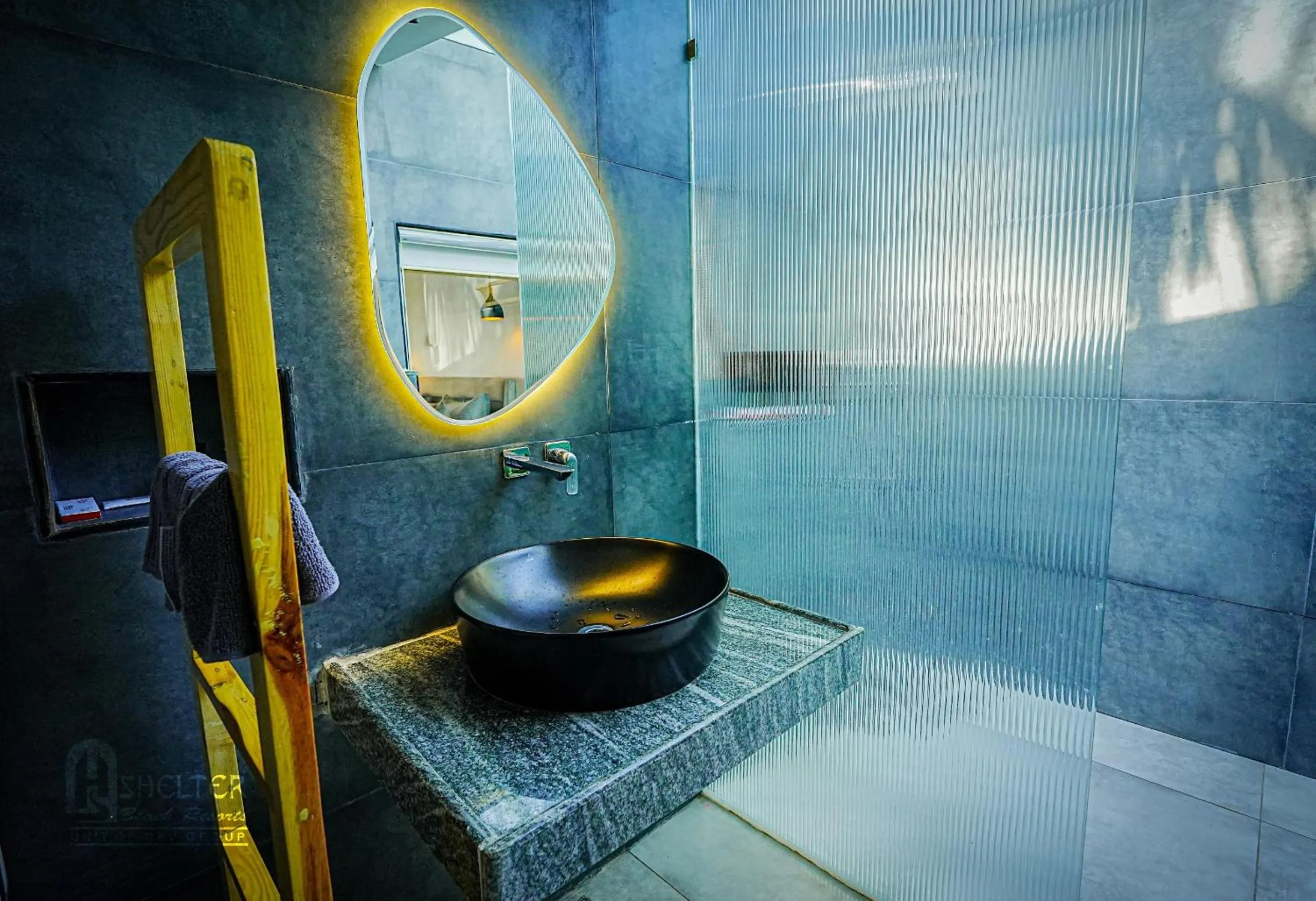 Shower in Shelter Beach Resort