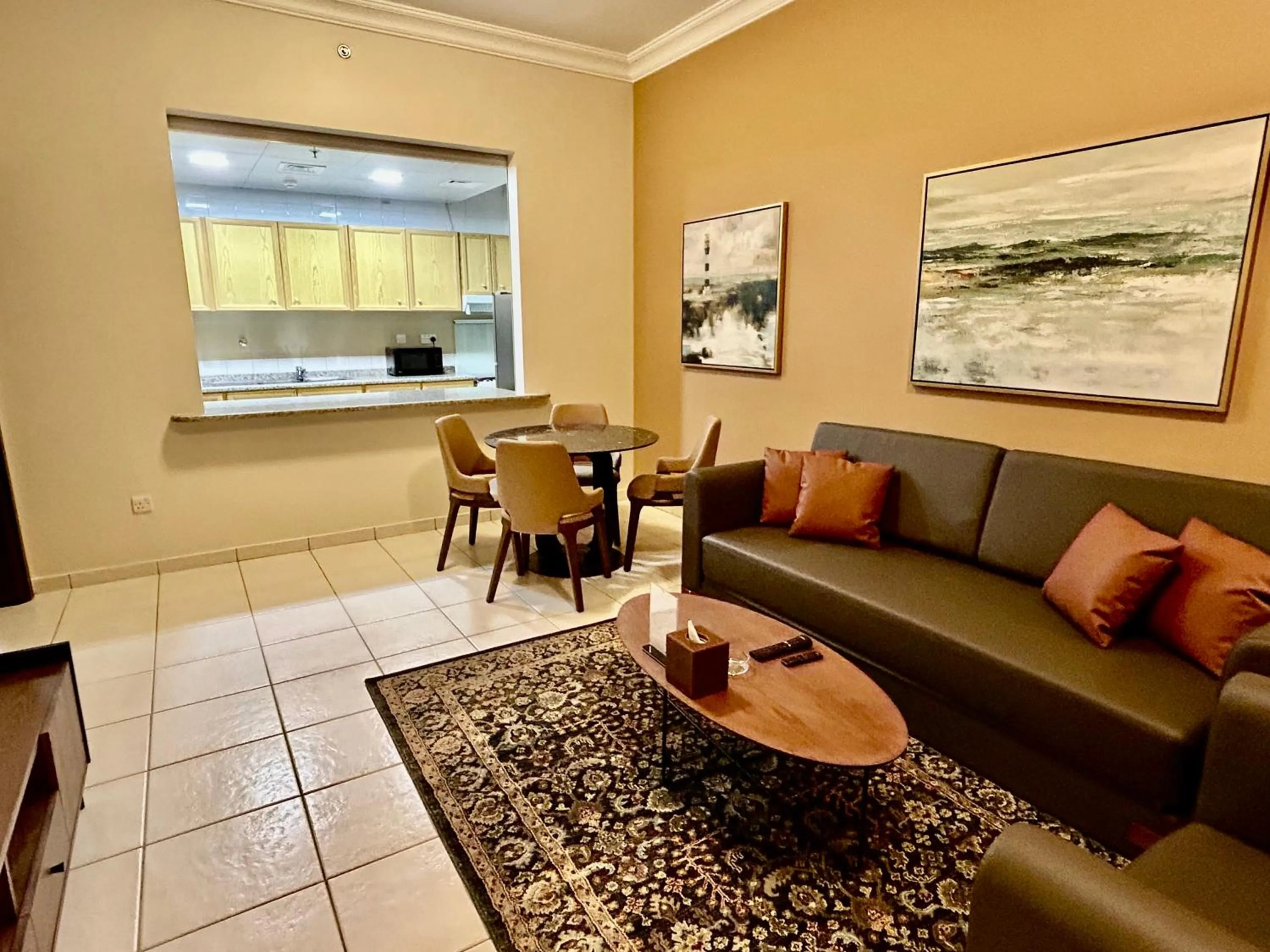 Kitchen or kitchenette in Al Nakheel Hotel Apartments Abu Dhabi