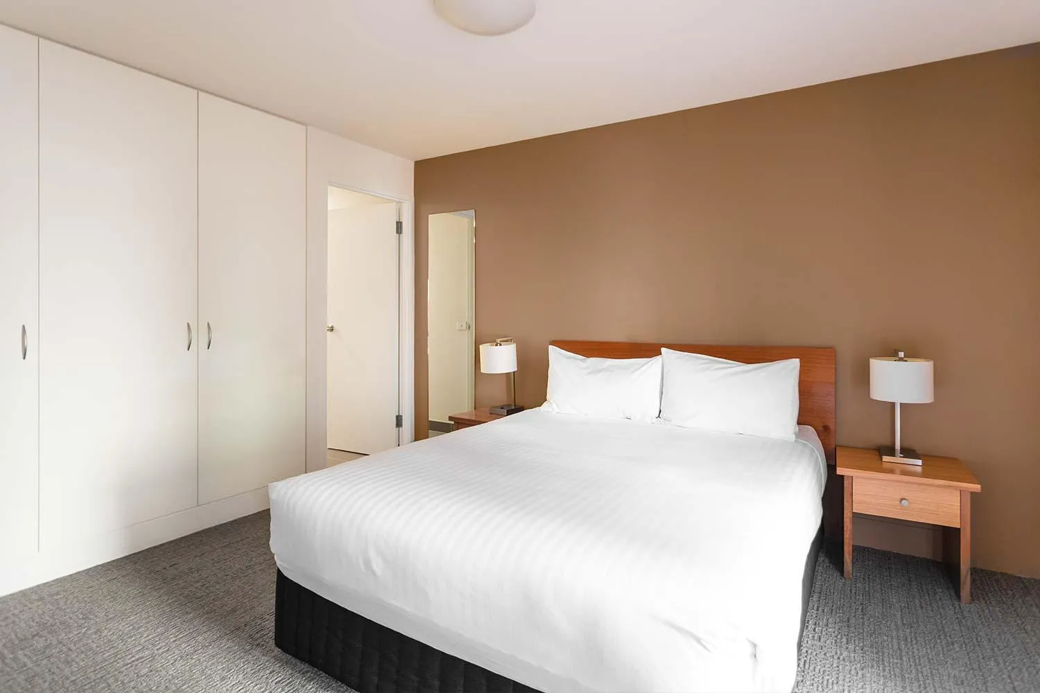 Bedroom, Bed in The Old Woolstore Apartment Hotel