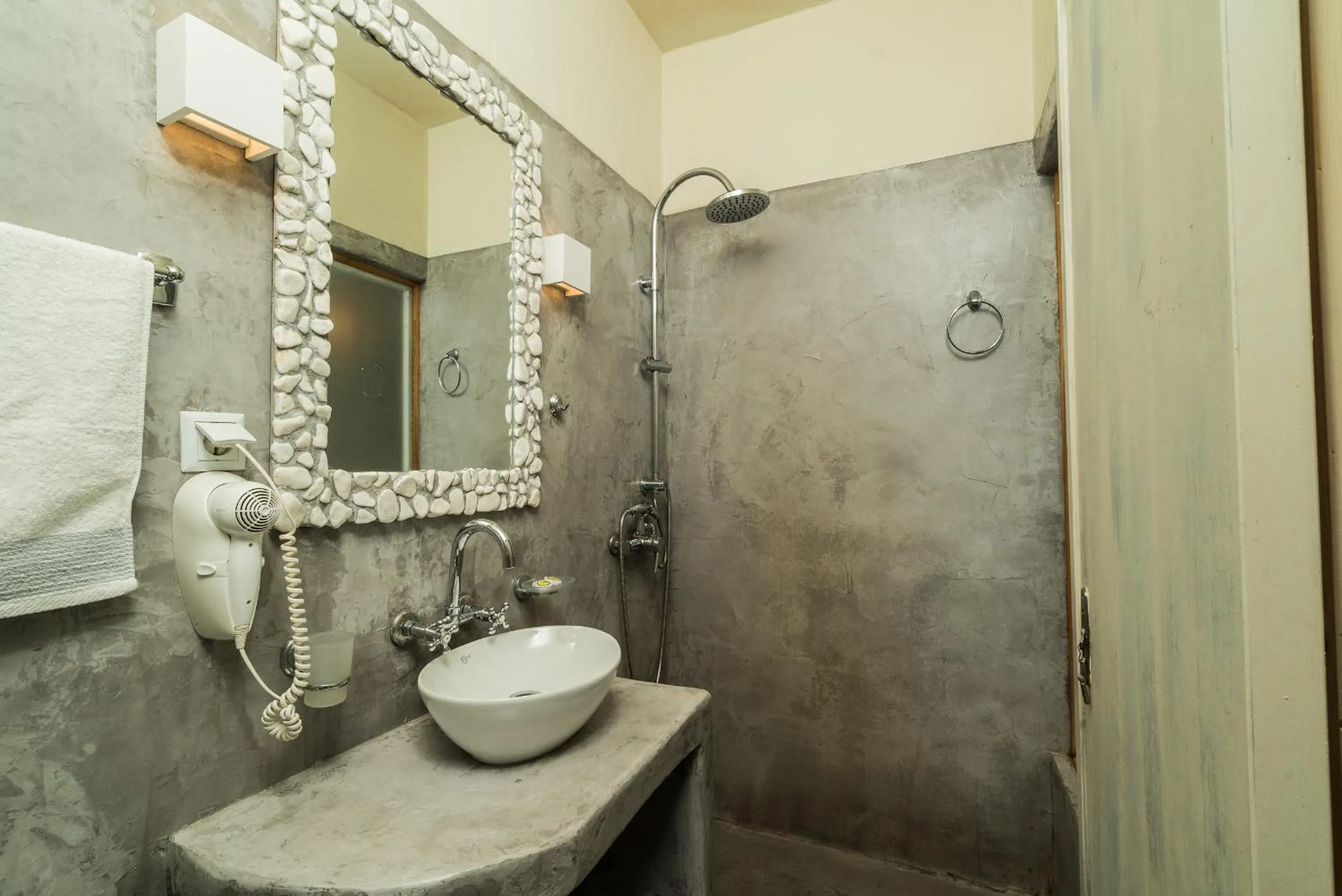 Shower in Kaleidoscope Cave Houses