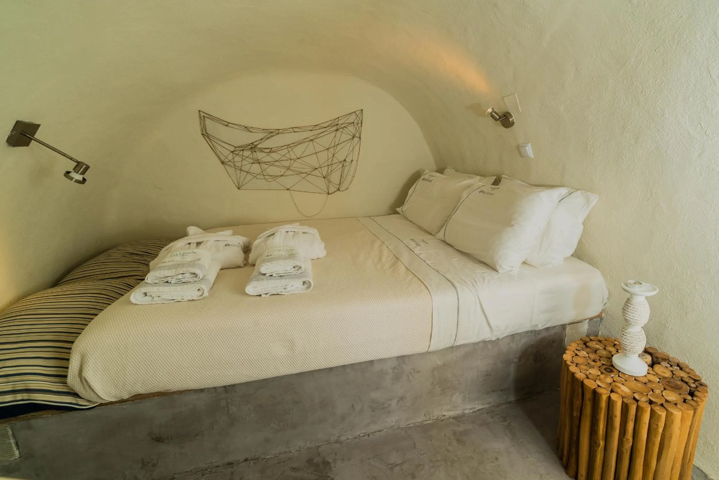 Bedroom, Bed in Kaleidoscope Cave Houses