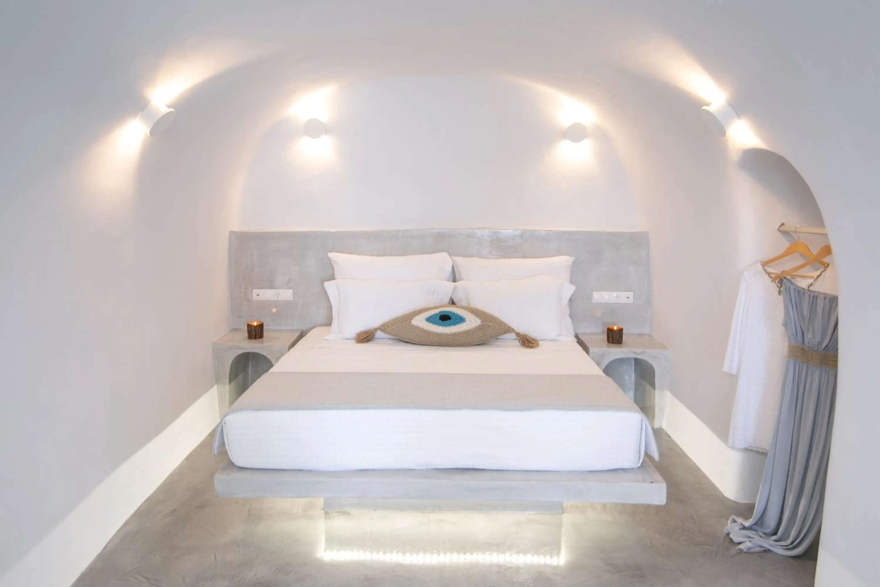 Bedroom, Bed in Kaleidoscope Cave Houses