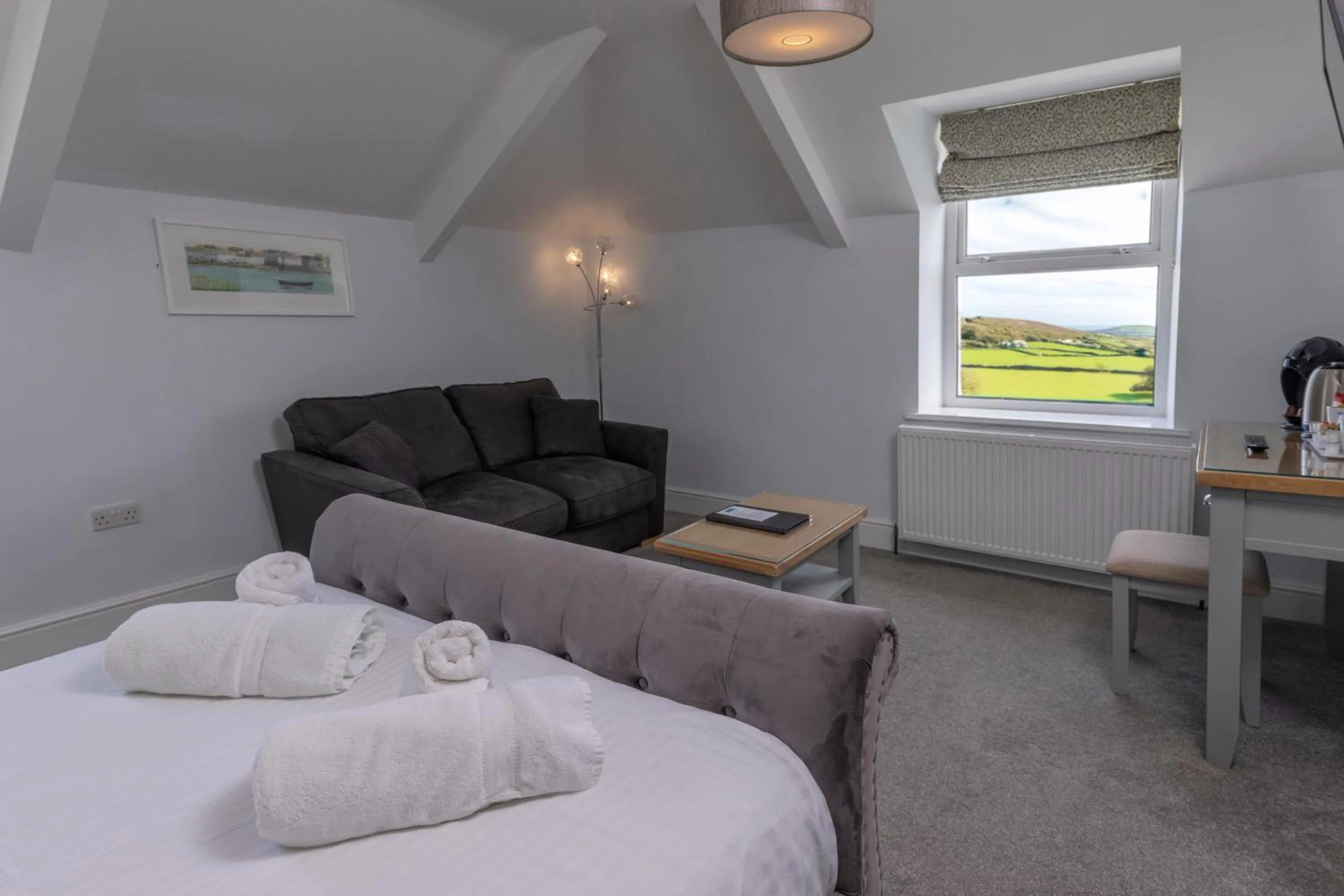 Bed in Sure Hotel Collection by Best Western Porth Veor Manor Hotel