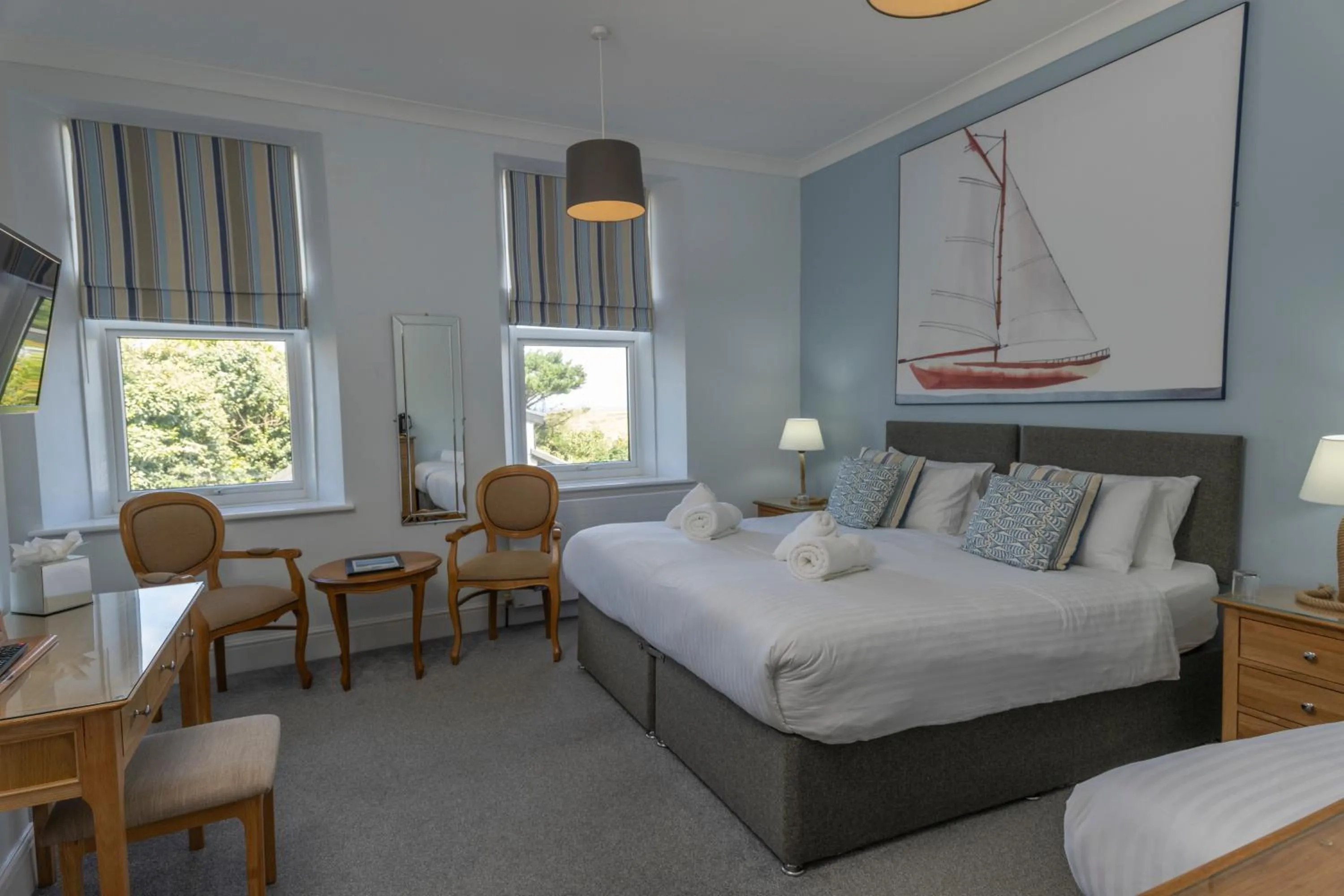 Bed in Sure Hotel Collection by Best Western Porth Veor Manor Hotel