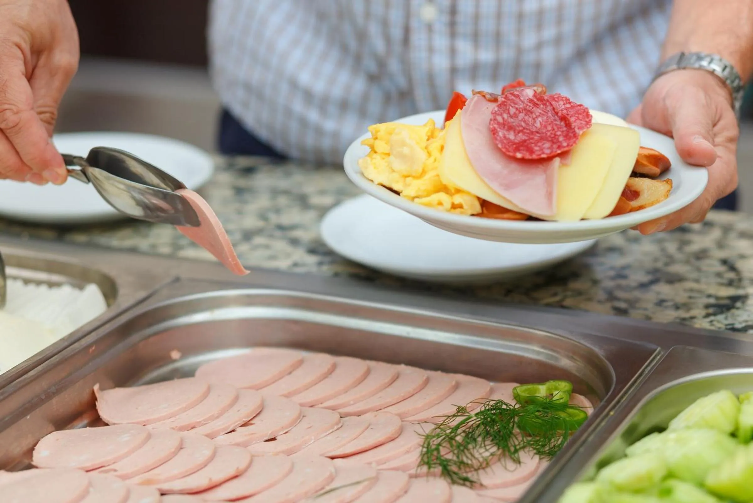 Buffet breakfast in Hotel Gran Palma Huancayo