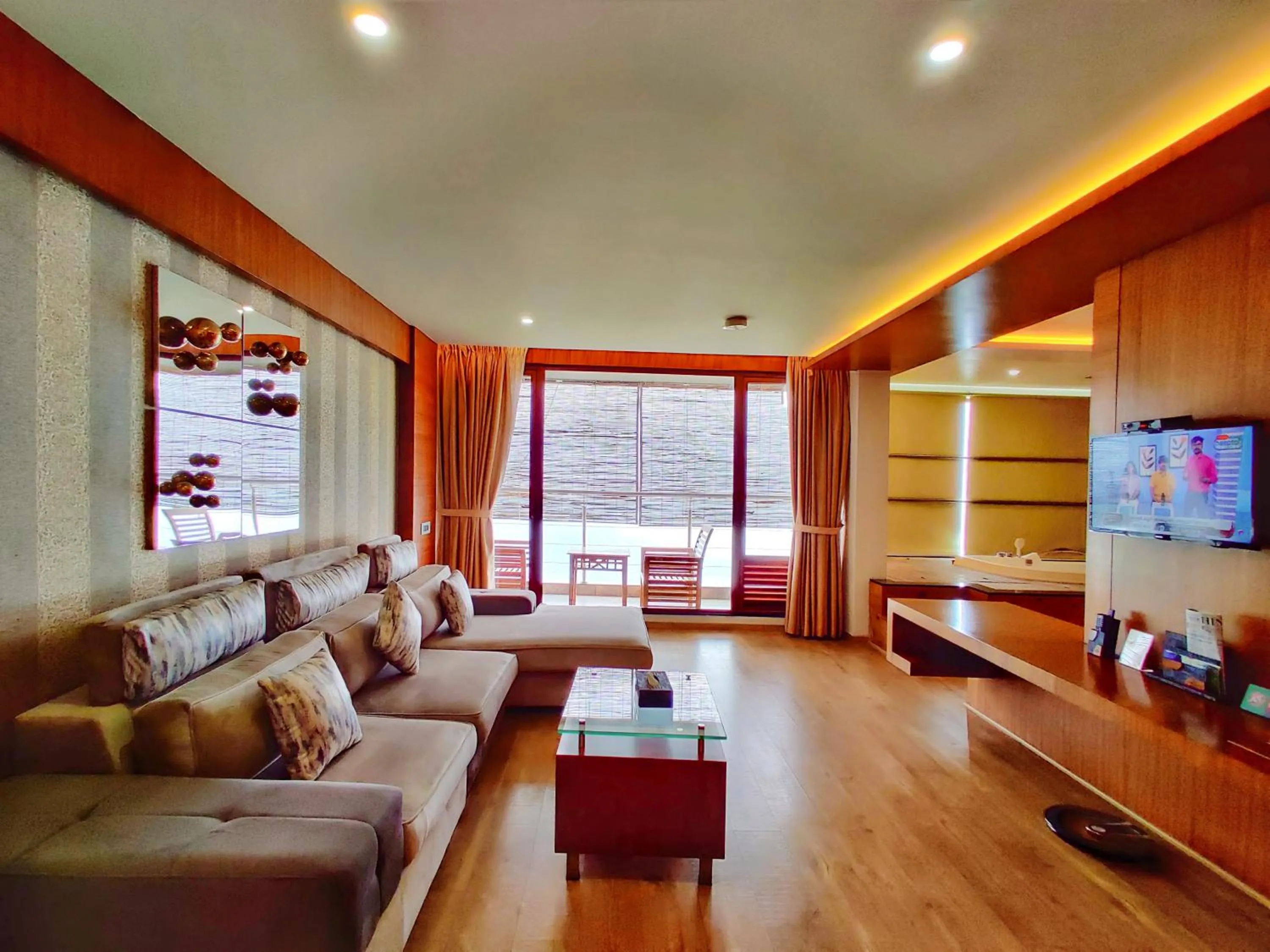Living room in Amber Dale Luxury Hotel & Spa, Munnar