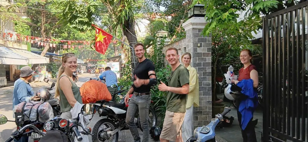 People in Quynh Long Villa