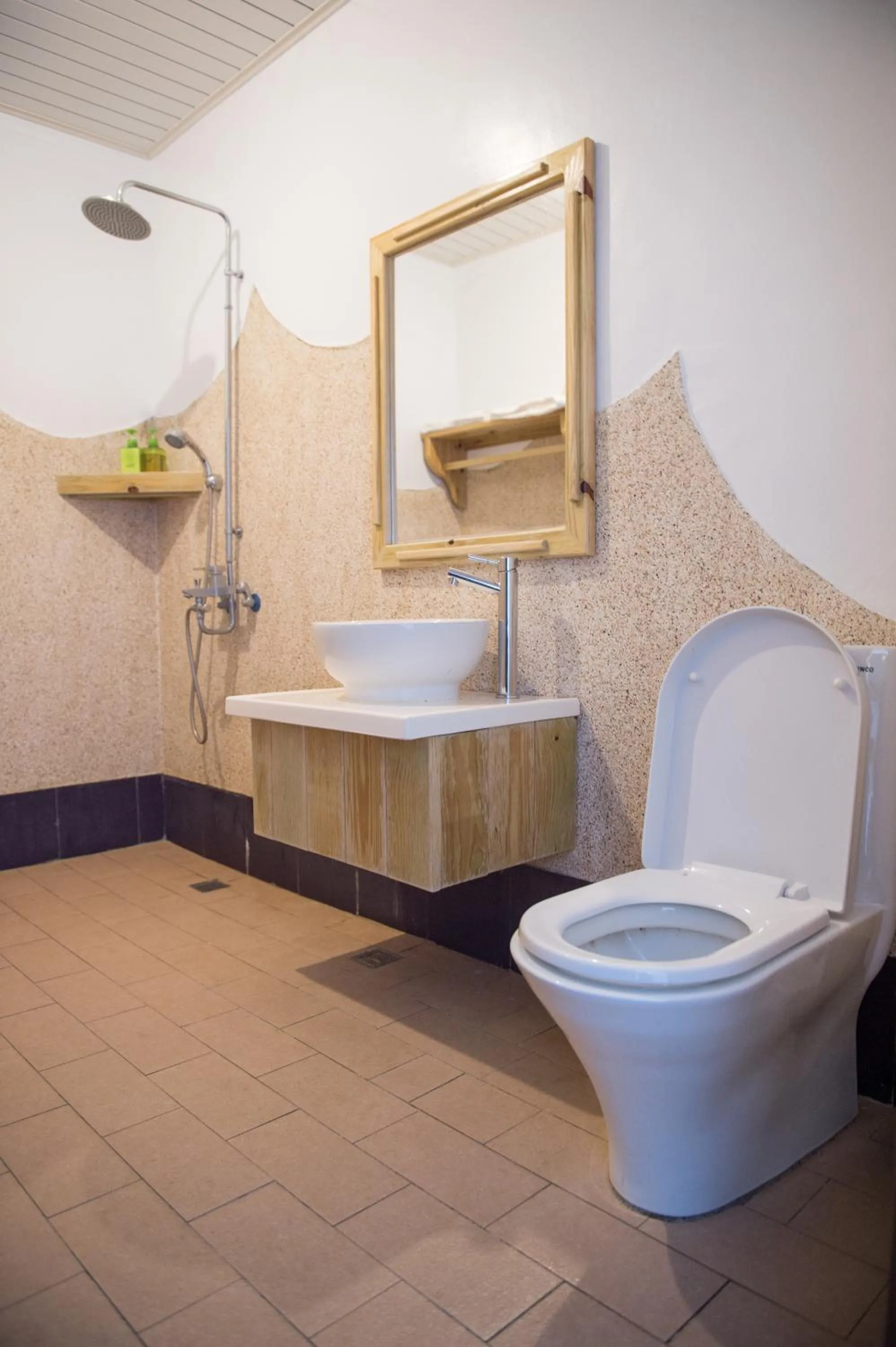 Shower in Country Lane