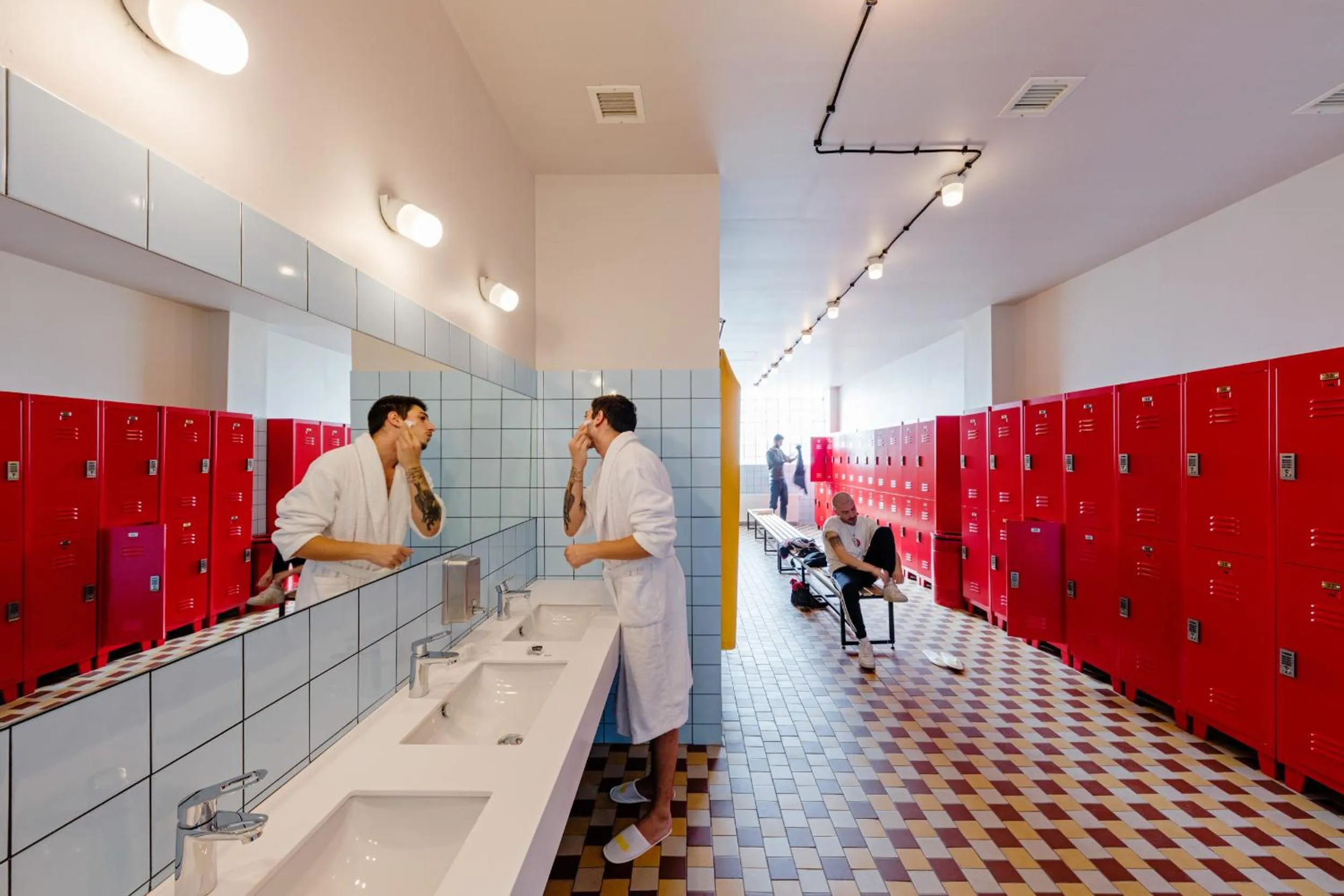 Bathroom in Fabrika Hostel & Suites