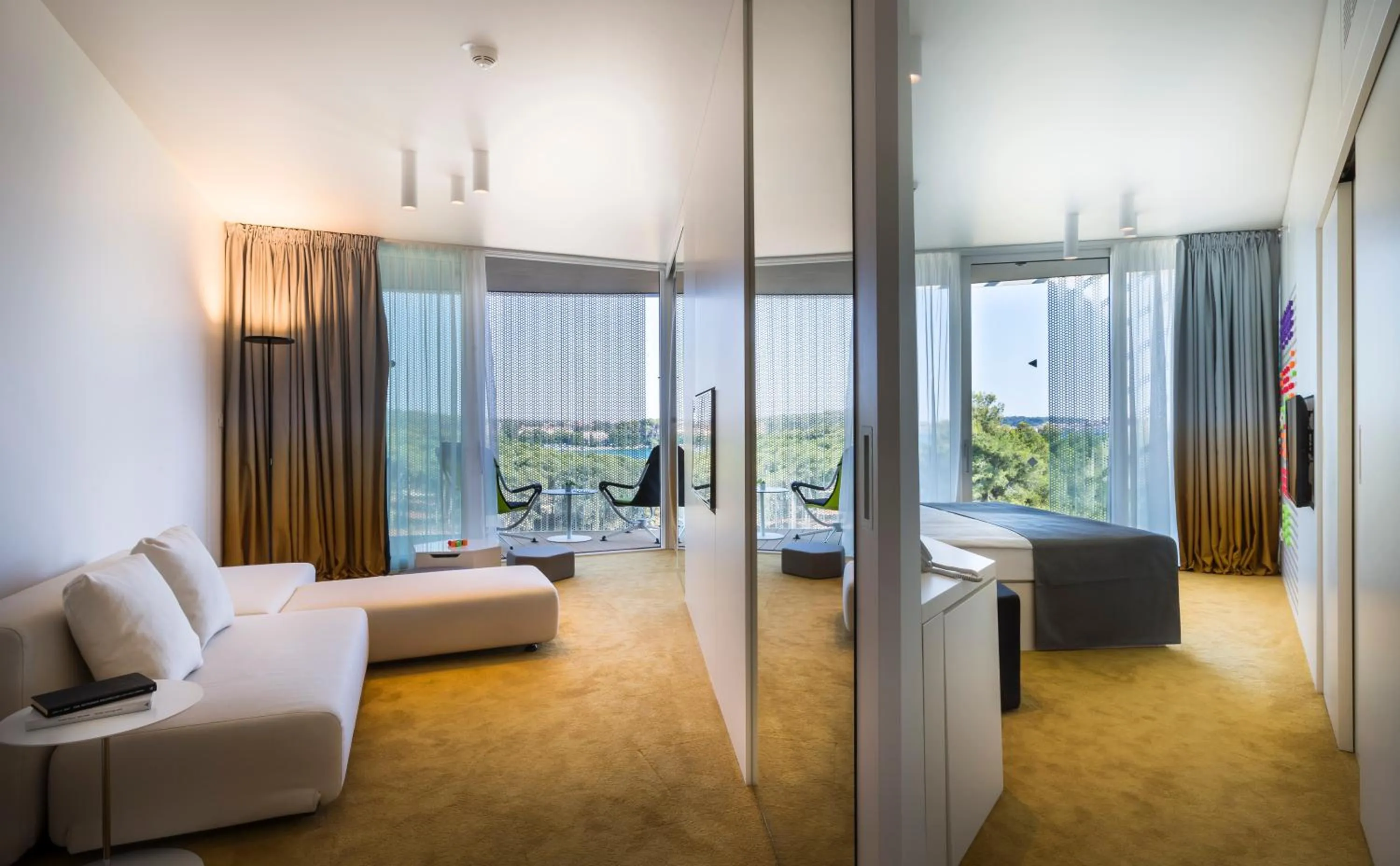 Balcony/Terrace, Bed in Maistra Select Family Hotel Amarin