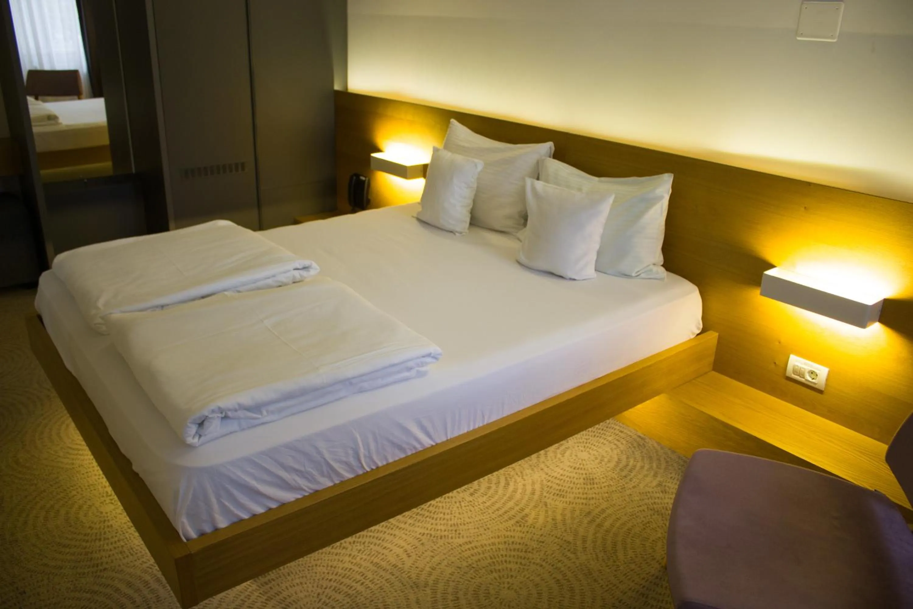 Bed in Hotel Silva