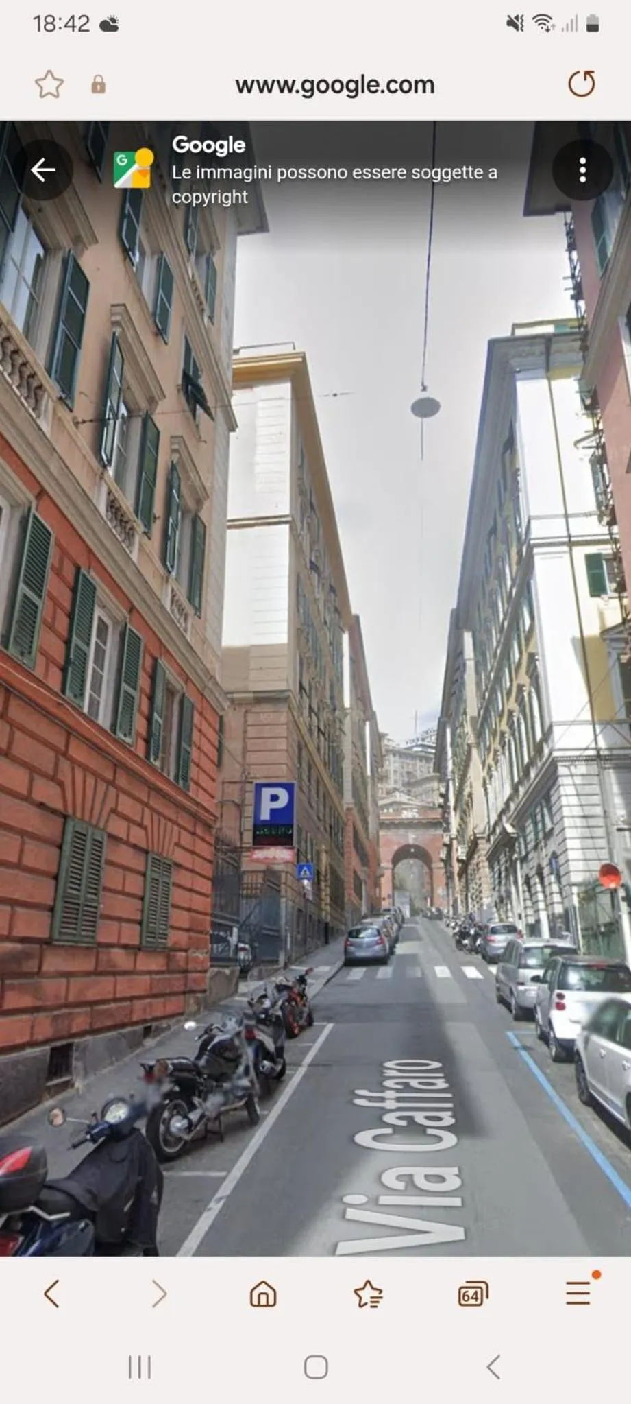 Parking in B&B Lercari