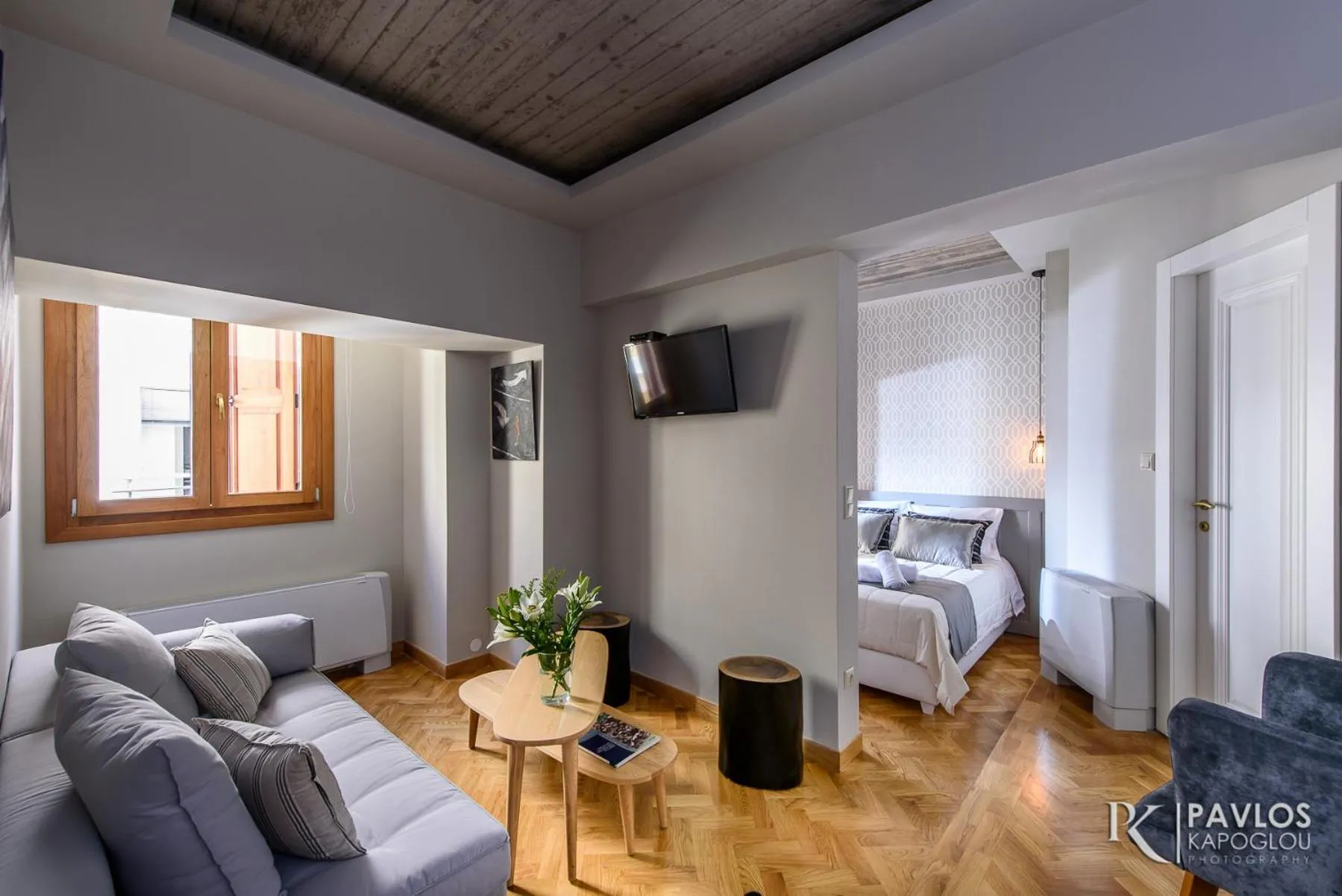 Bed in Candia Suites & Rooms