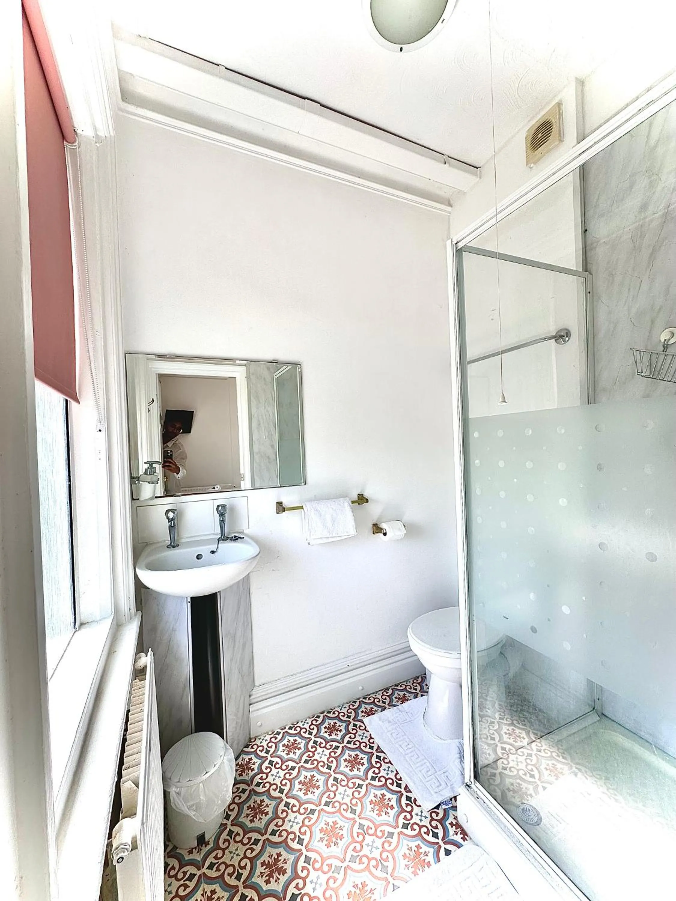 Shower, Bed in Anand Lodge