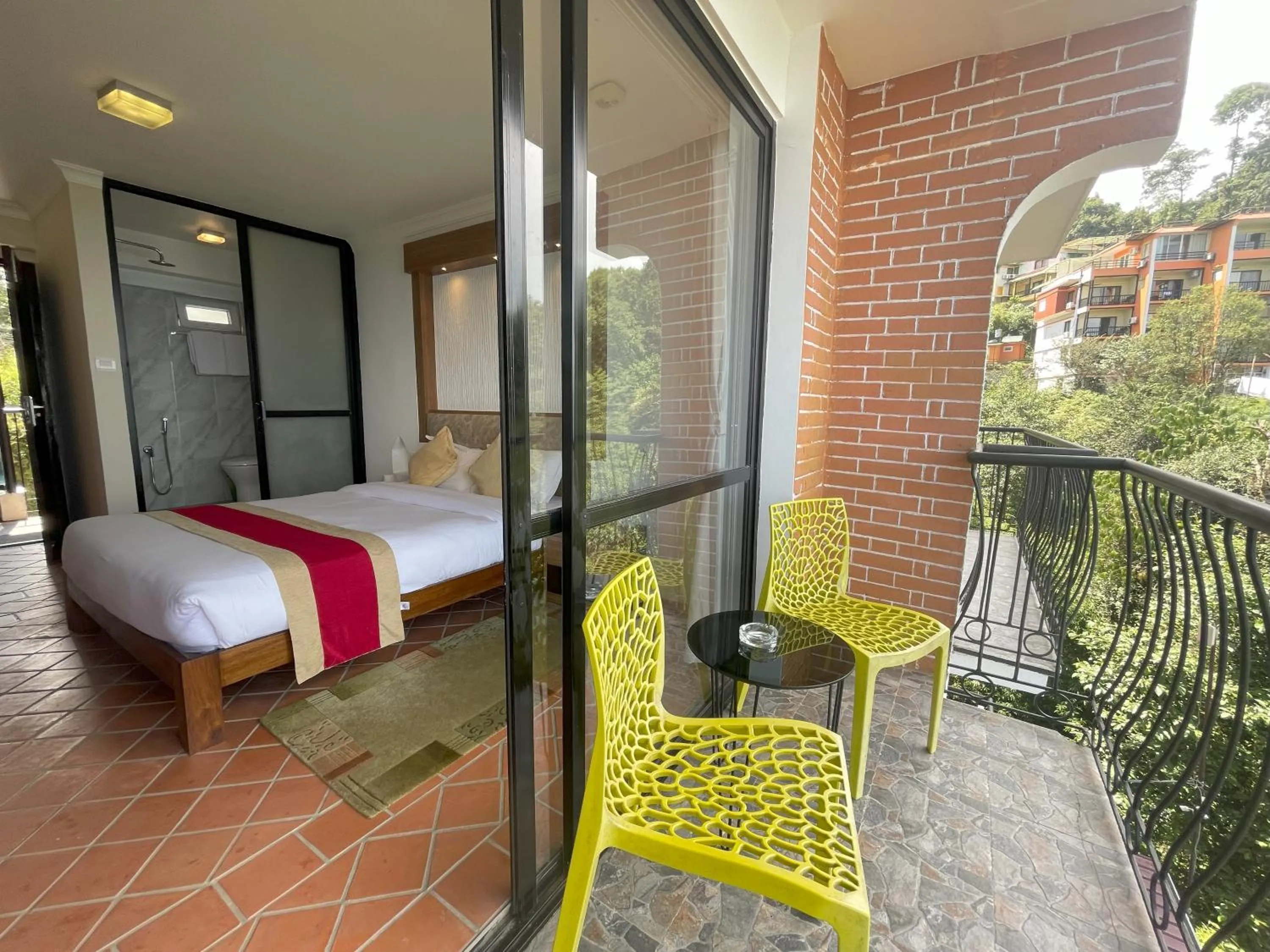 Bedroom, Bed in Hotel Himalayan Villa - Nagarkot