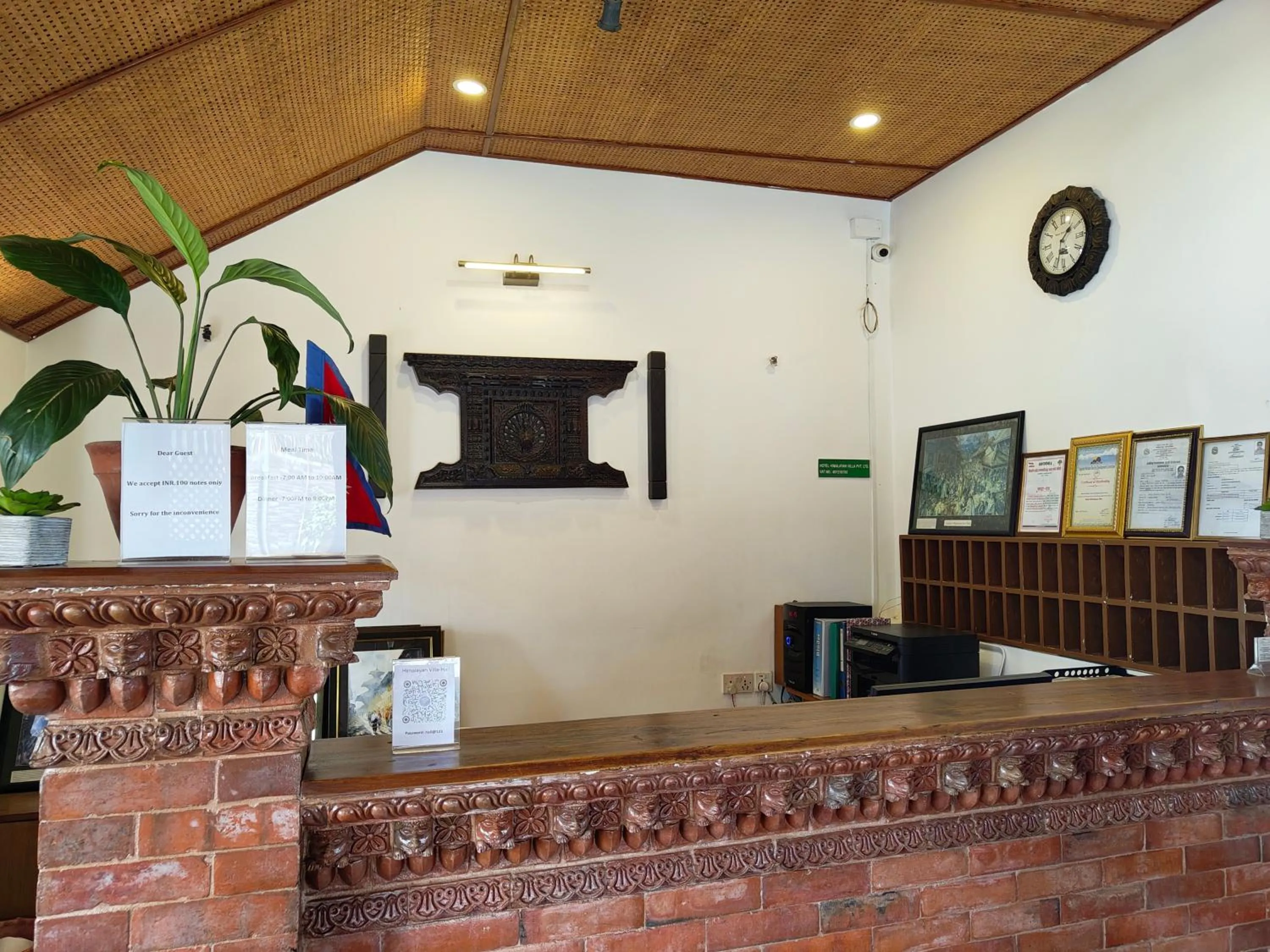 Lobby or reception in Hotel Himalayan Villa - Nagarkot