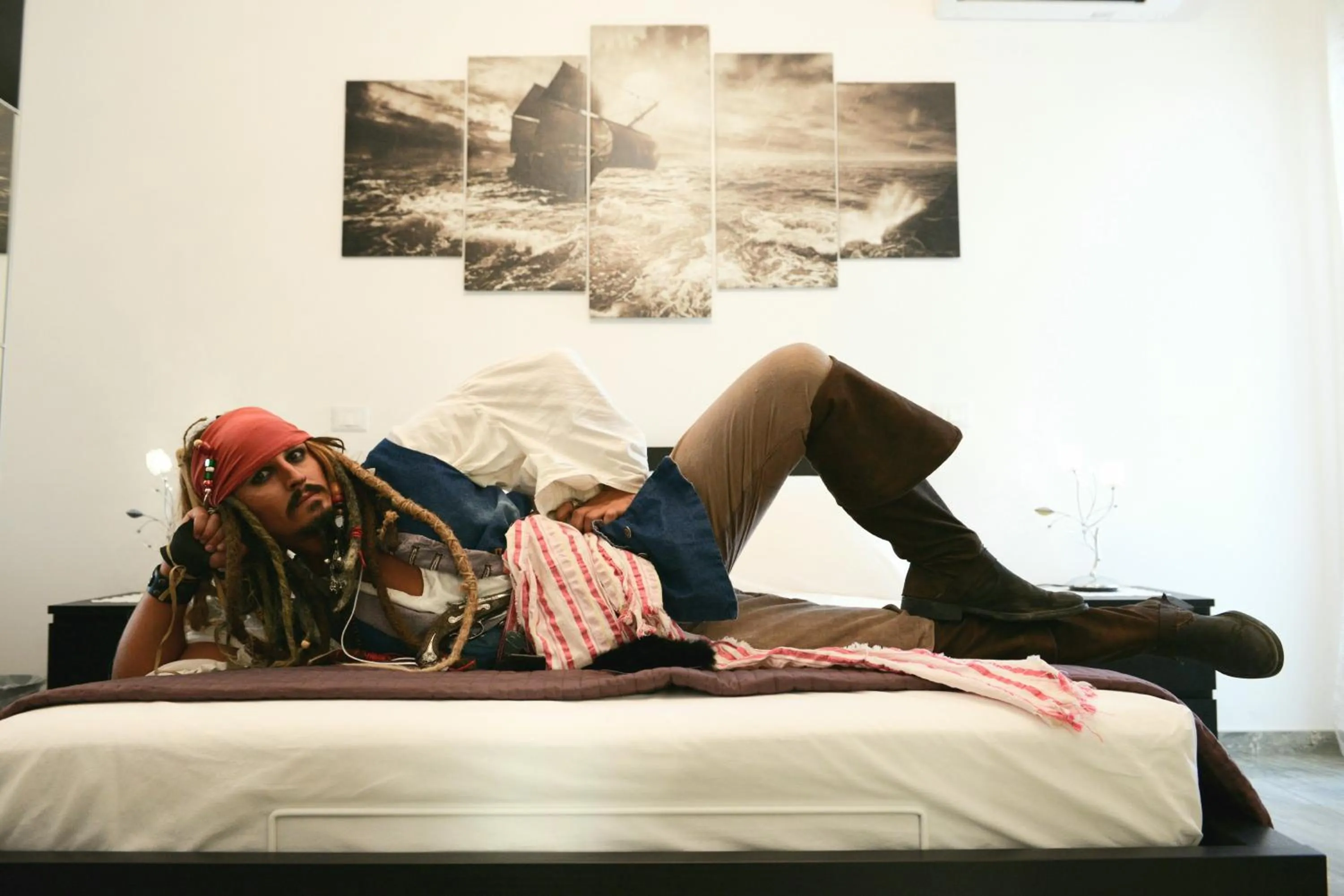 People, Bed in Albatros B&B Porto Cesareo