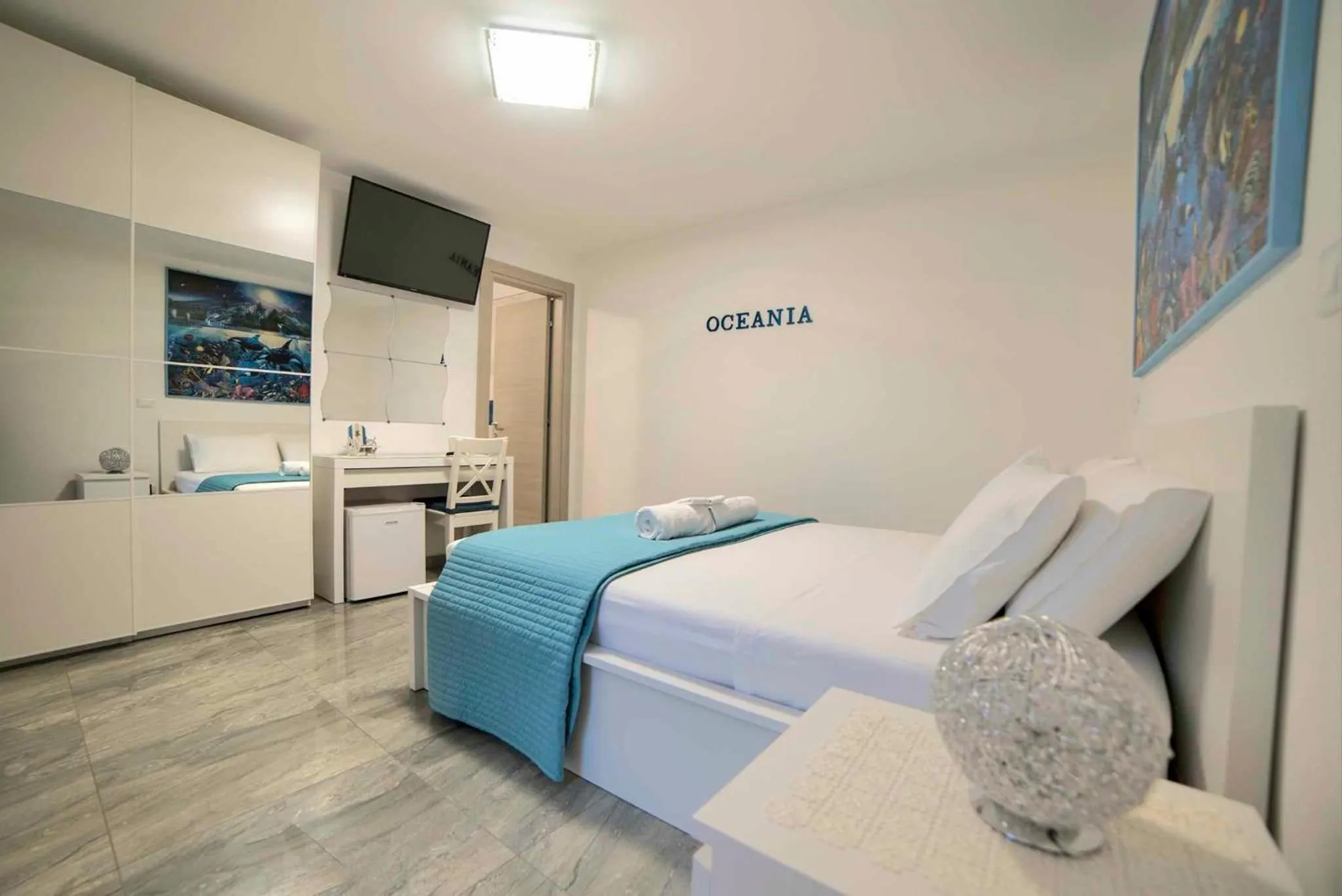 Decorative detail, Bed in Albatros B&B Porto Cesareo