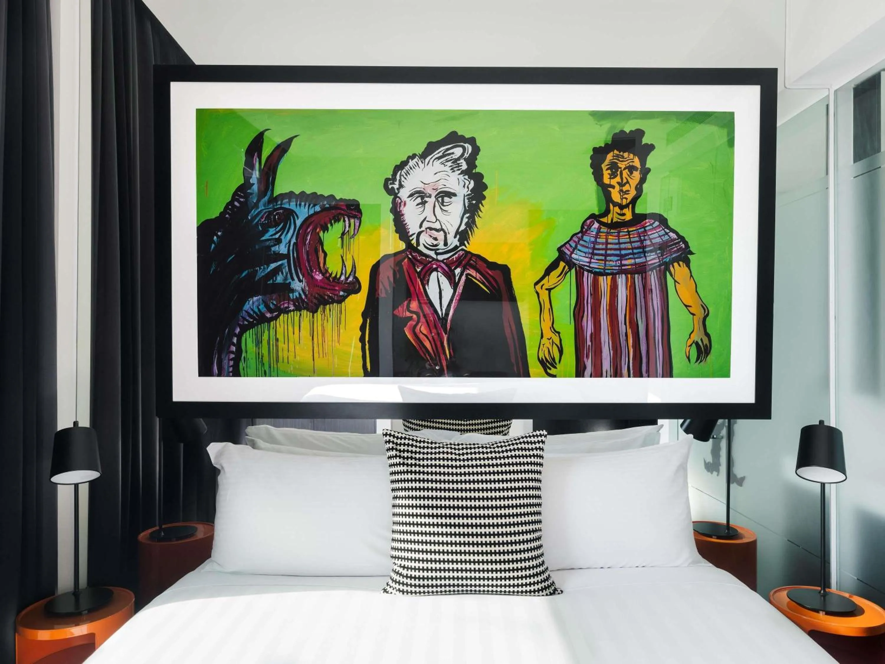 Bedroom, Bed in The Cullen Melbourne - Art Series