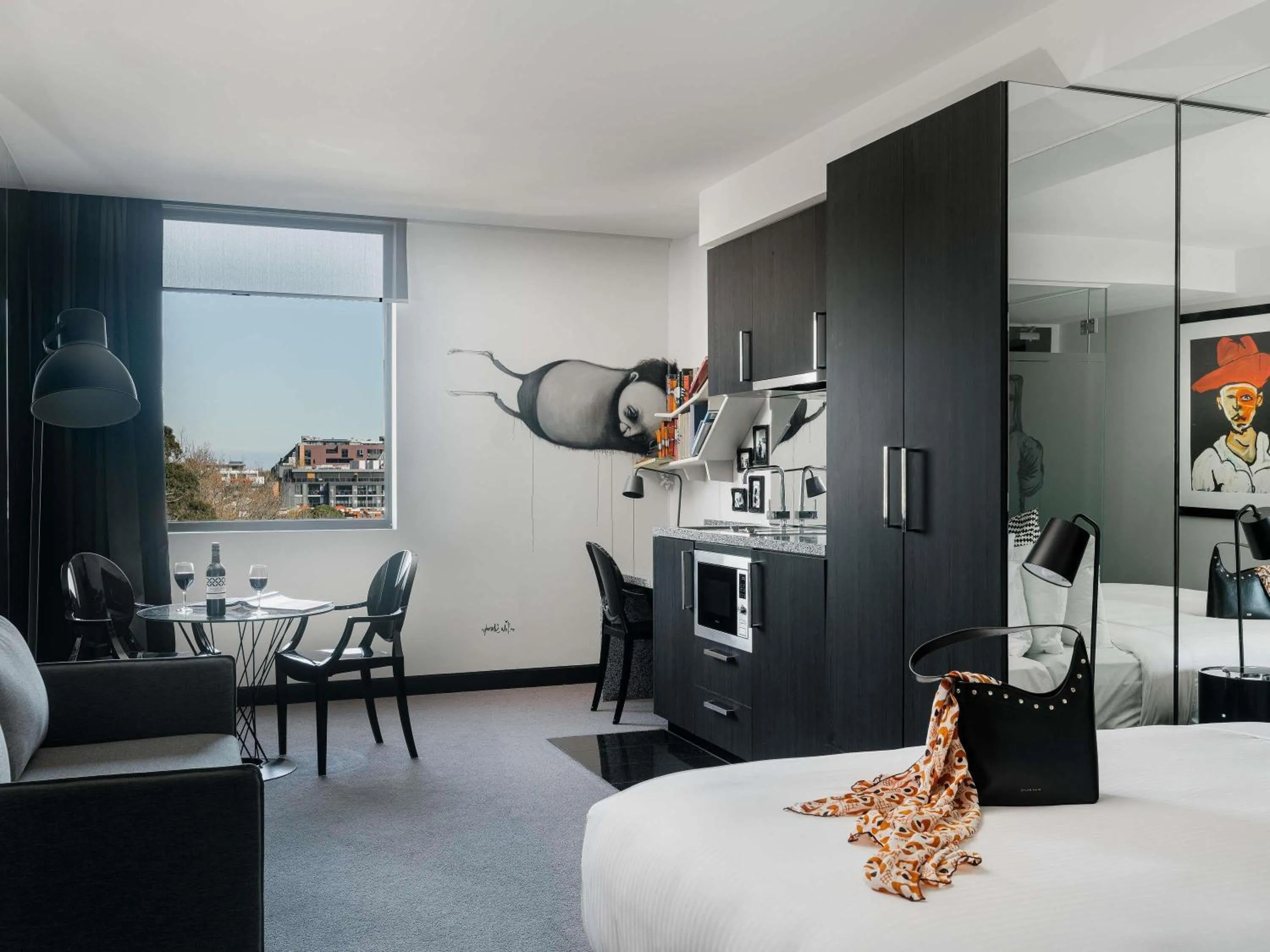 Bedroom, Bed in The Cullen Melbourne - Art Series