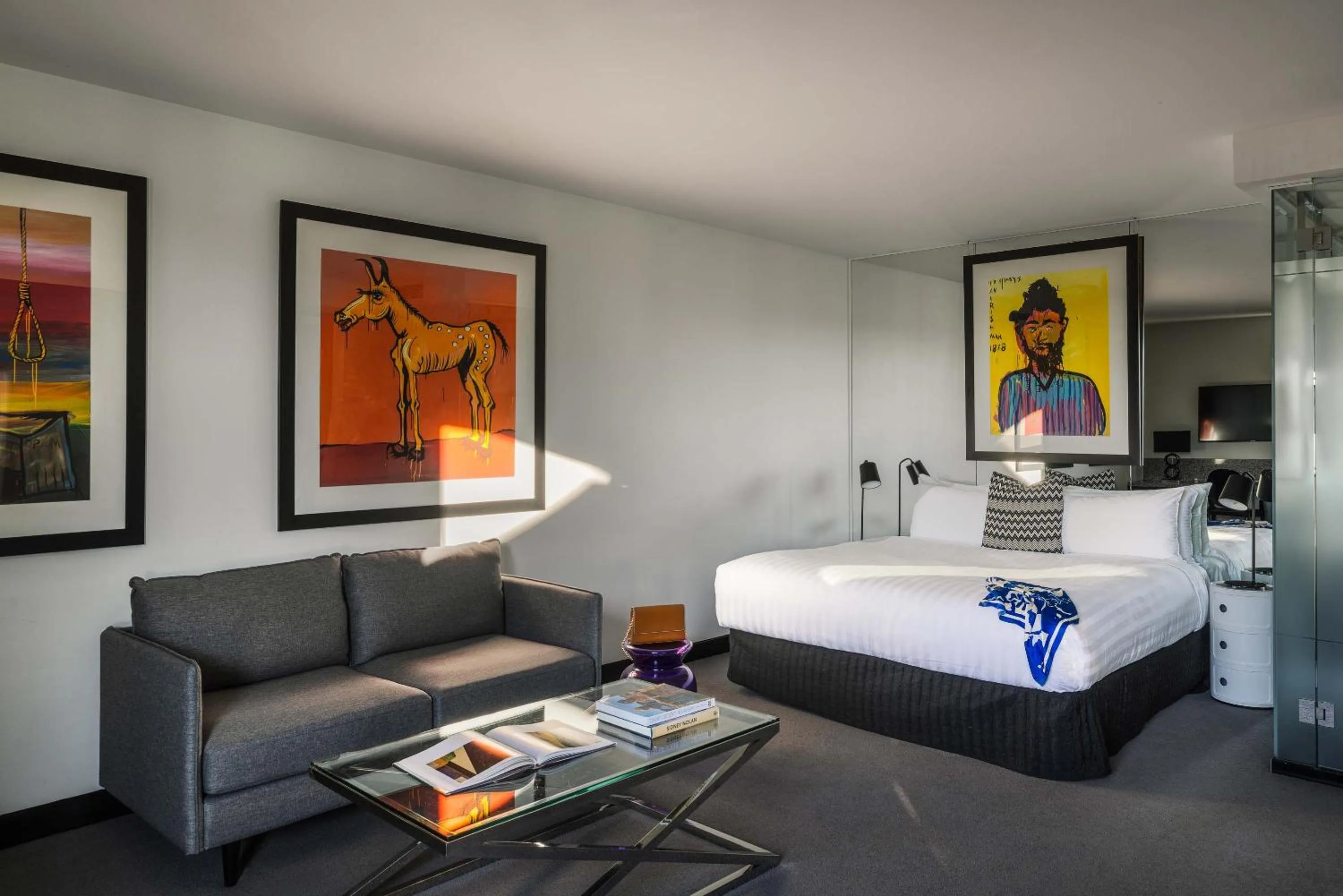 Bedroom, Bed in The Cullen Melbourne - Art Series