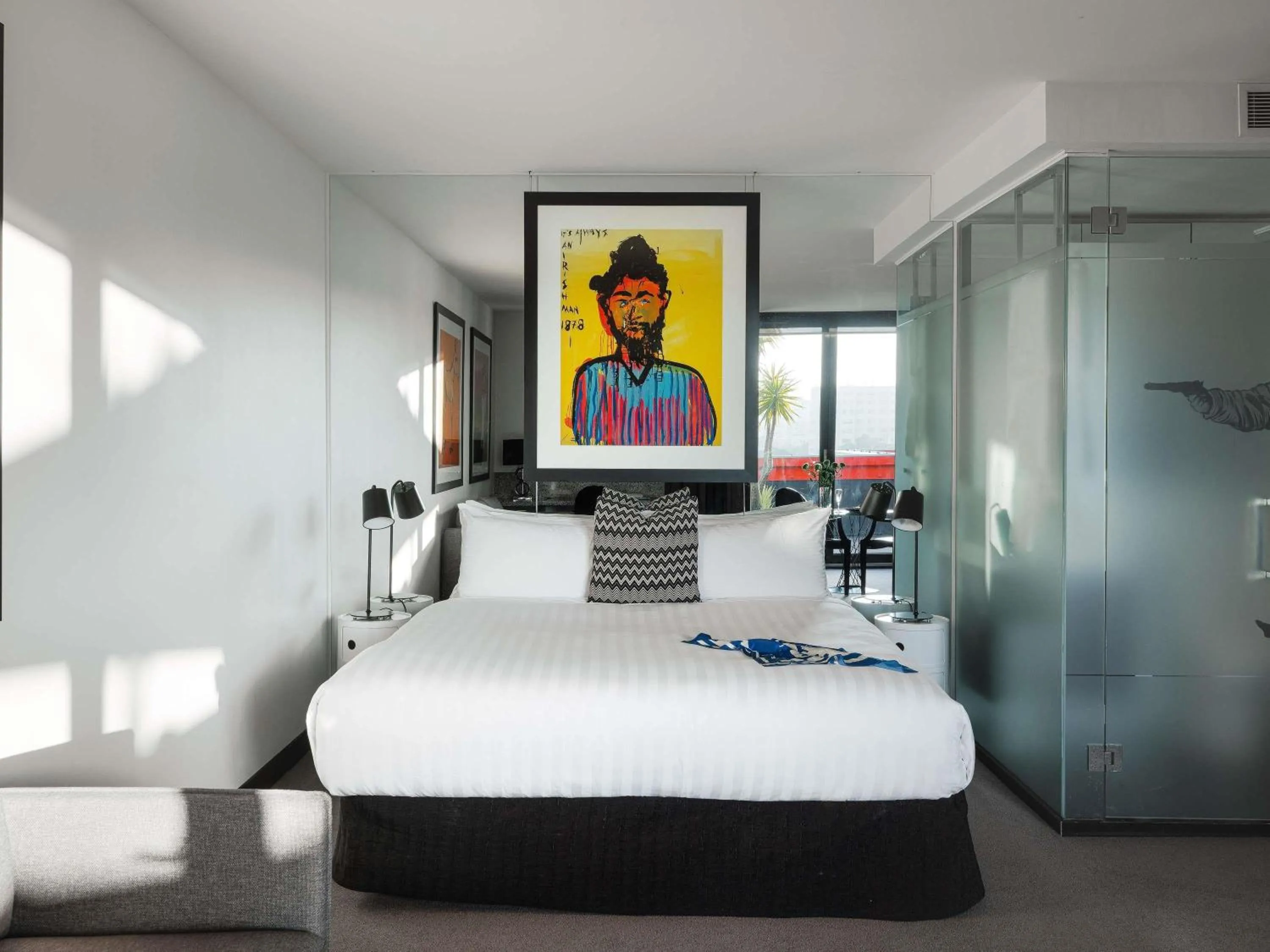 Bedroom, Bed in The Cullen Melbourne - Art Series