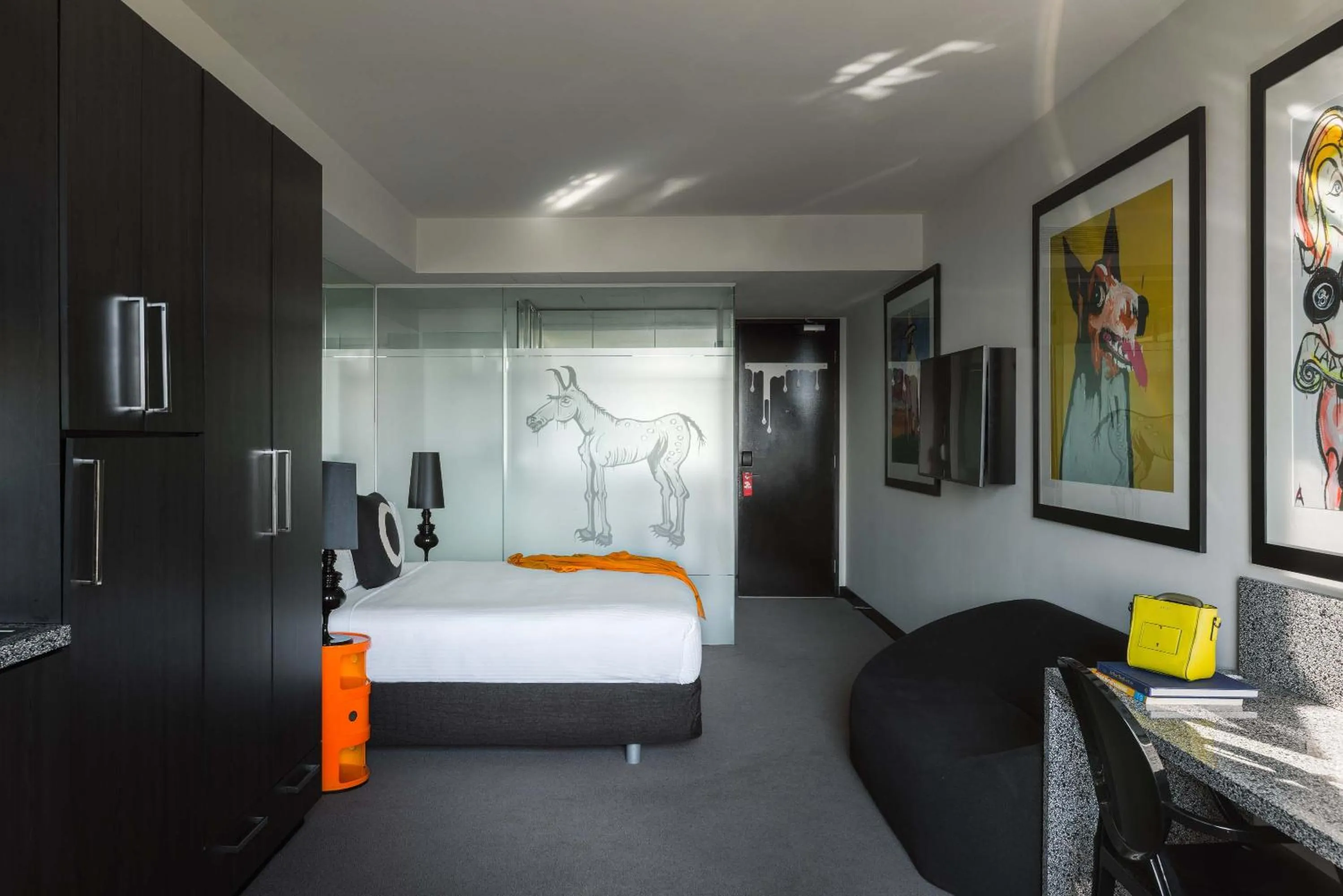 Bed in The Cullen Melbourne - Art Series