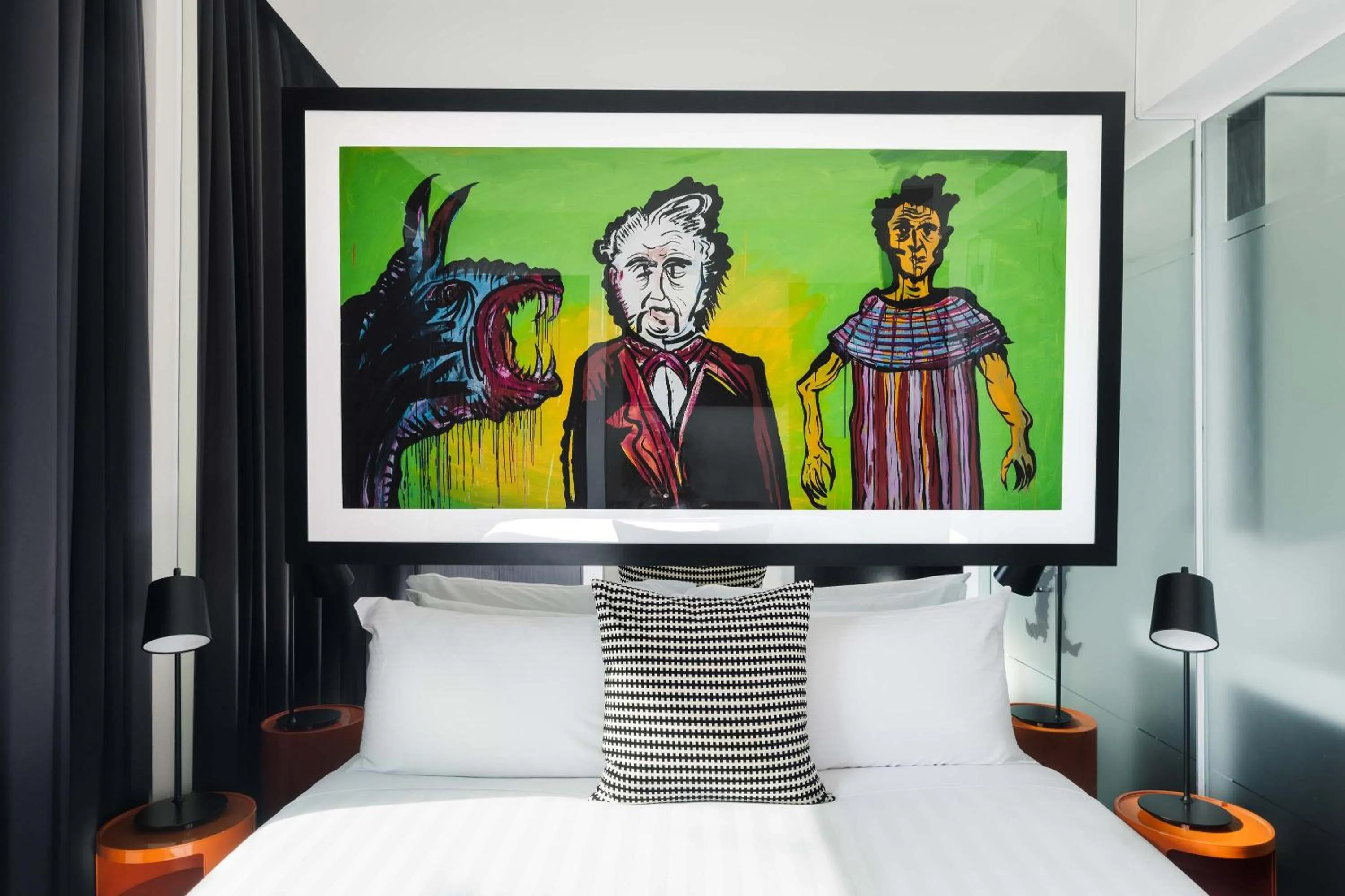 Bed in The Cullen Melbourne - Art Series