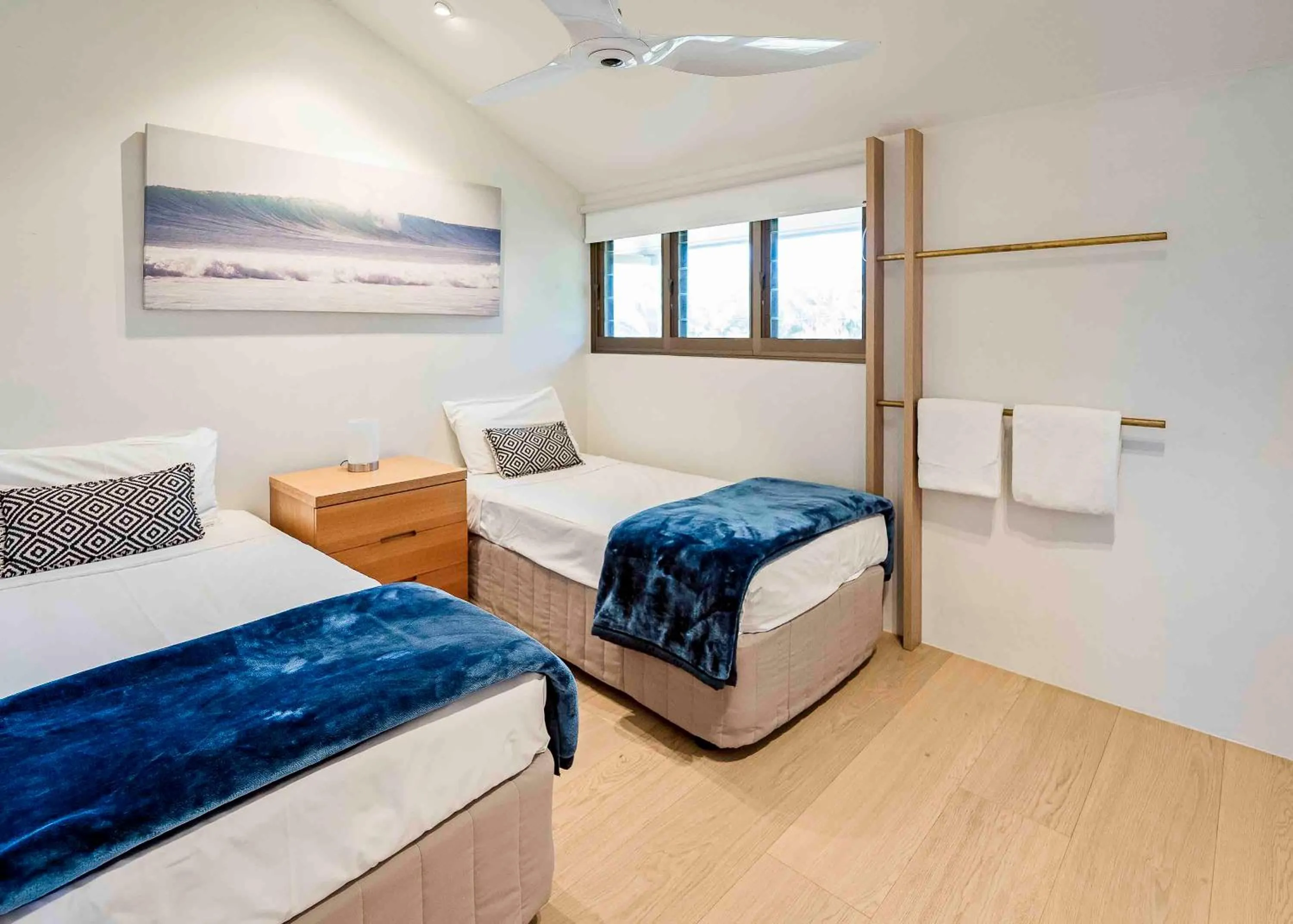 Bed in Glen Eden Beach Resort