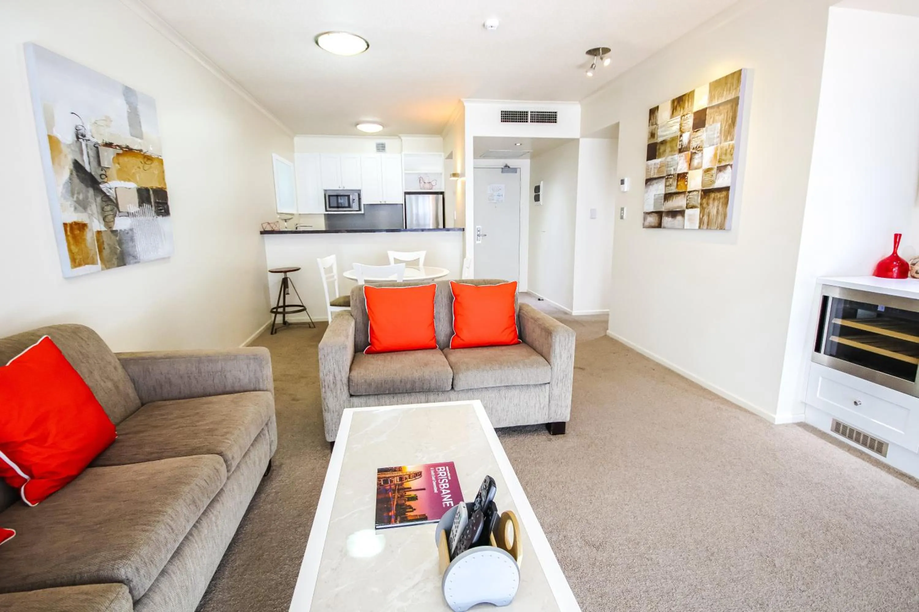 Living room in Dockside Brisbane