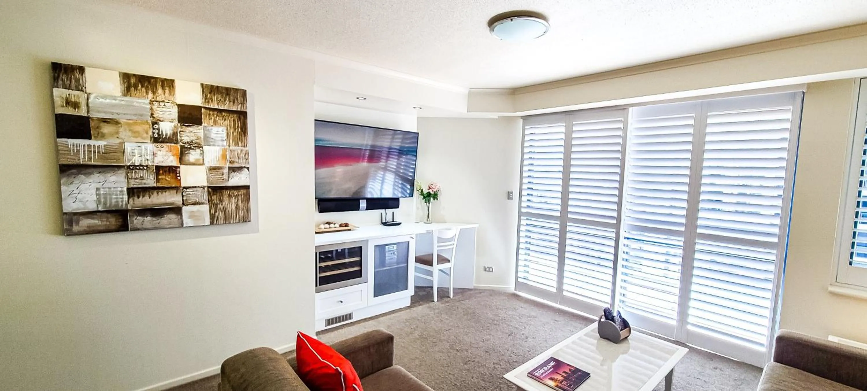 Living room in Dockside Brisbane